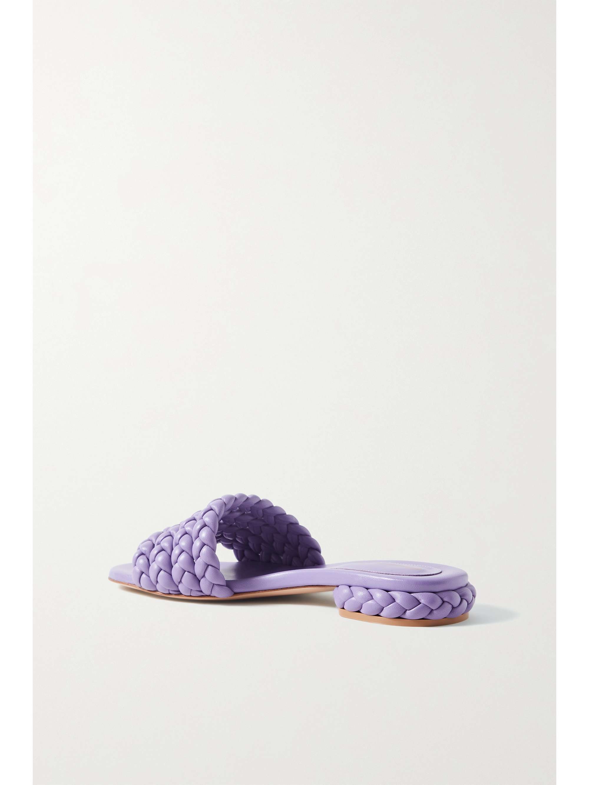 GIANVITO ROSSI Braided leather slides