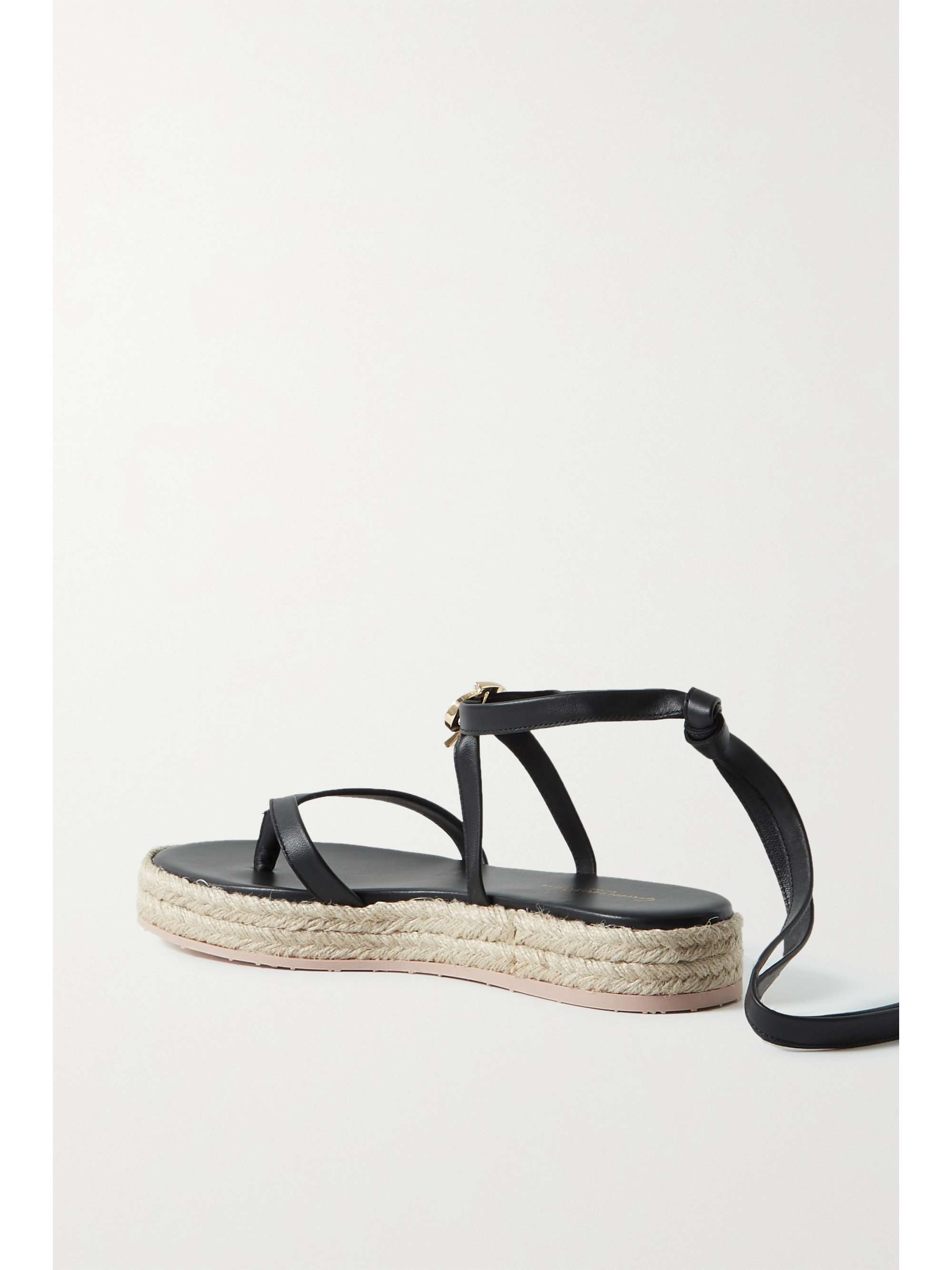 GIANVITO ROSSI Ribbon Beachclub 20 embellished leather espadrille ...