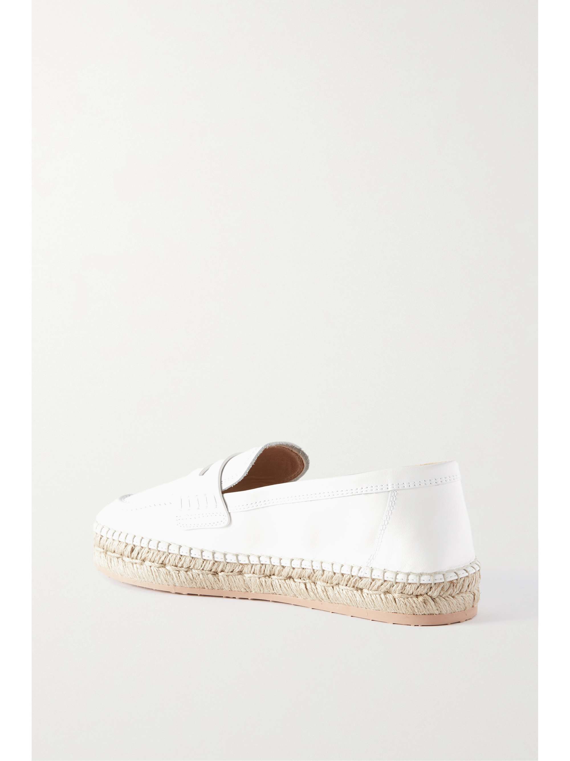 GIANVITO ROSSI Alima leather espadrille loafers