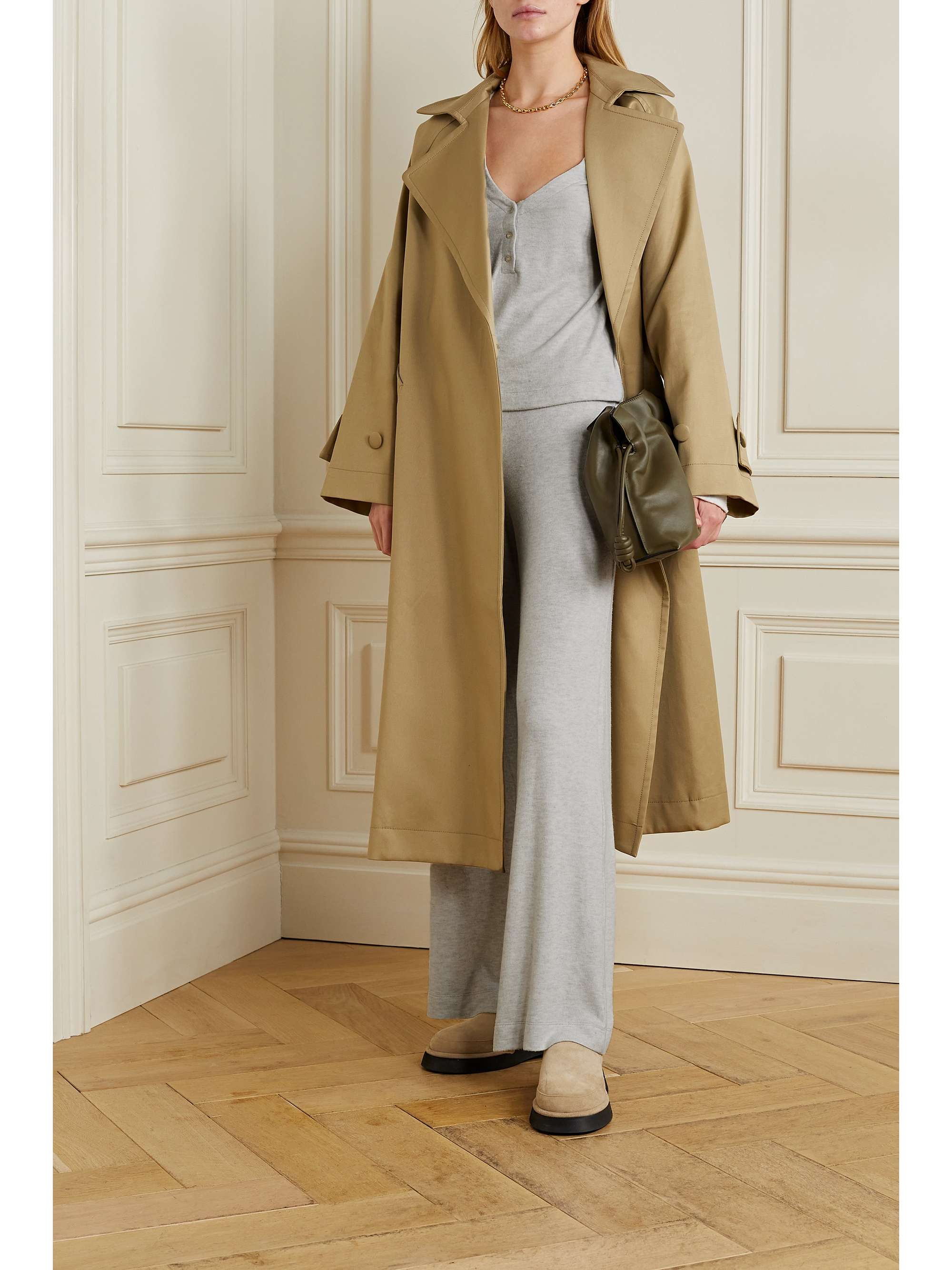 LESET Lori brushed stretch-jersey top