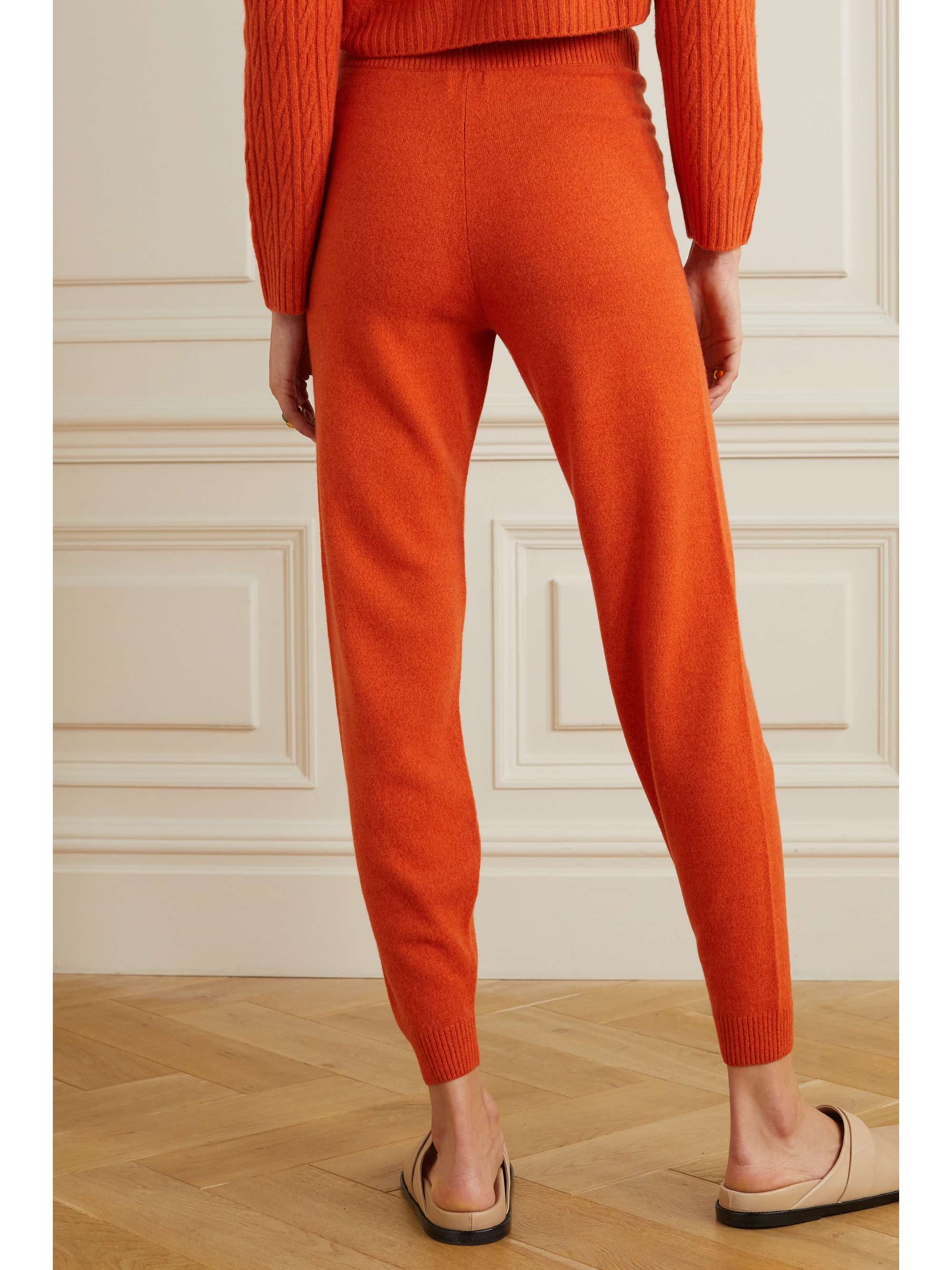 LESET Zoe knitted track pants