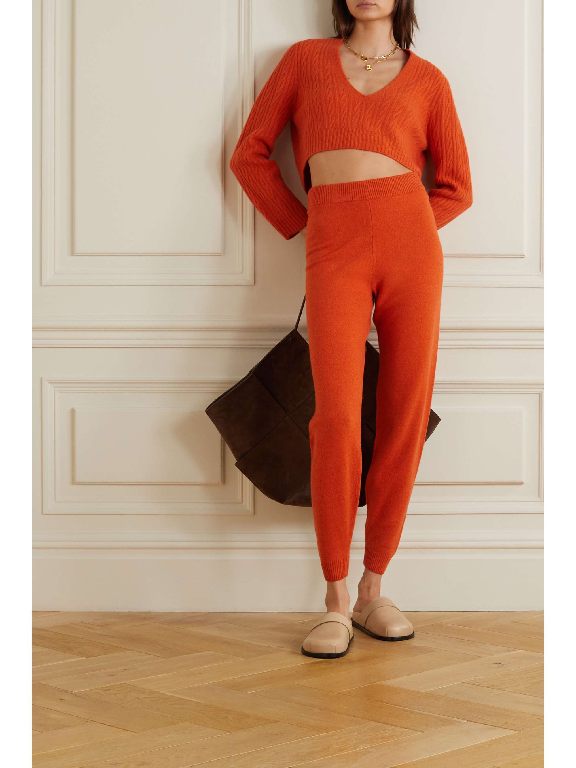 LESET Pull en laine mélangée à mailles torsadées Zoe