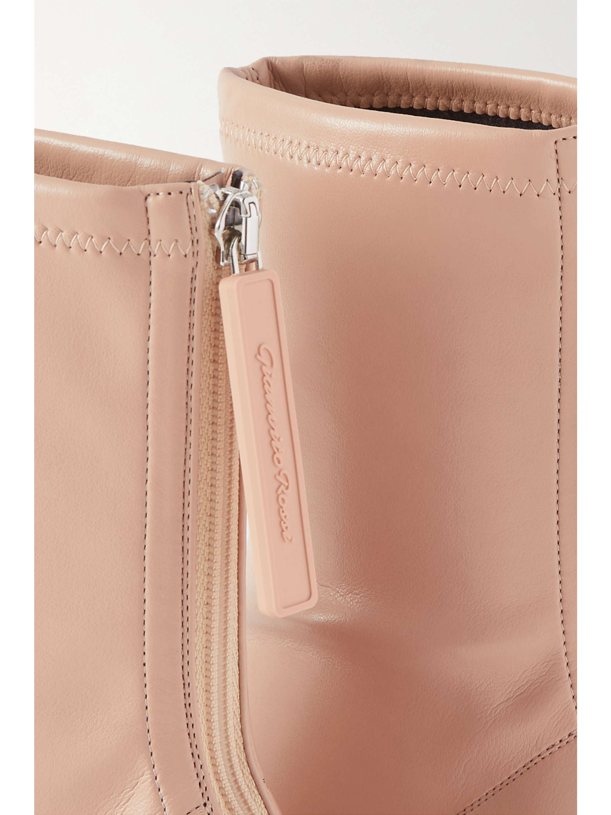 GIANVITO ROSSI 55 faux leather sock boots