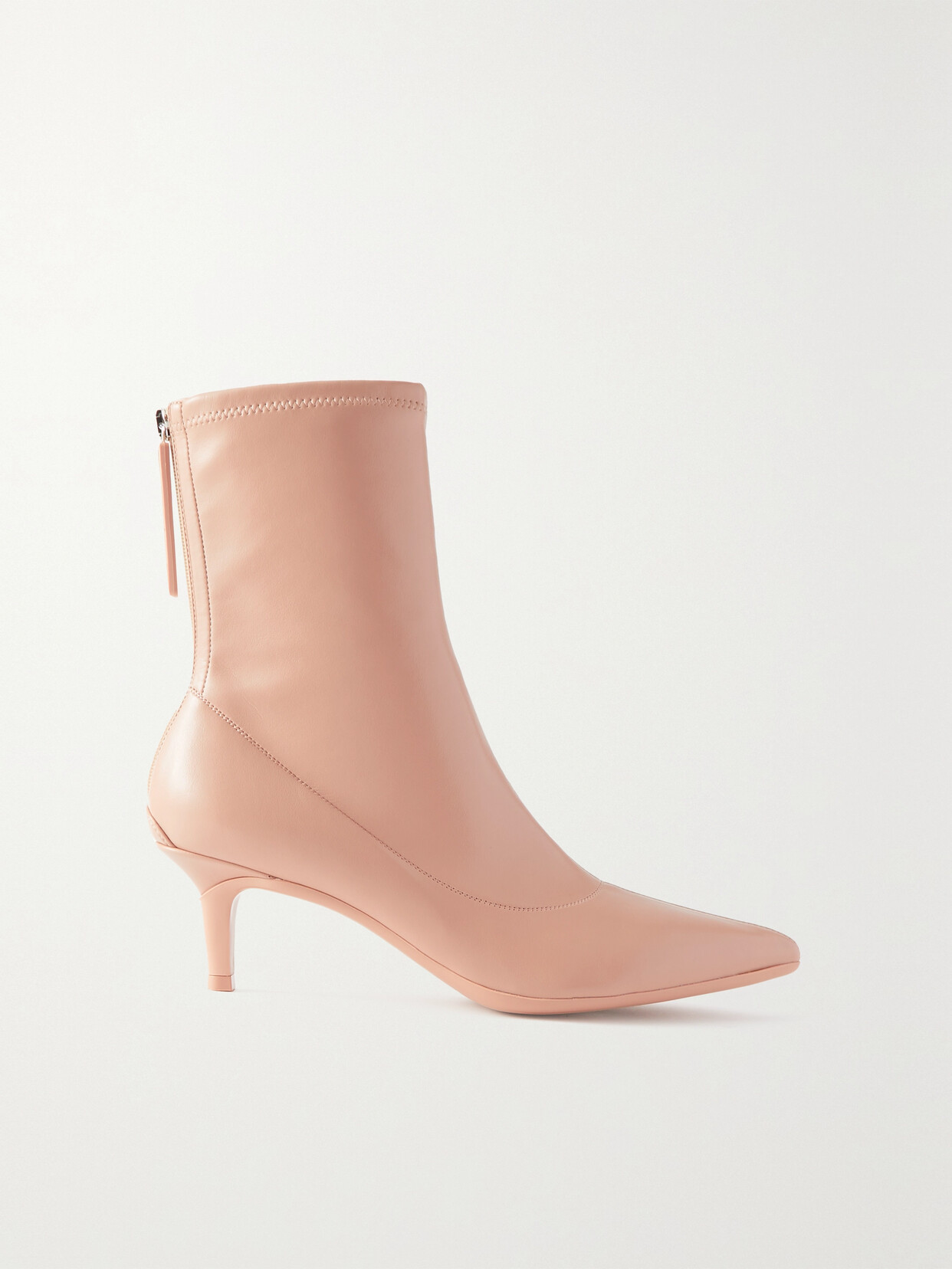Gianvito Rossi 55 Faux Leather Sock Boots In Pink