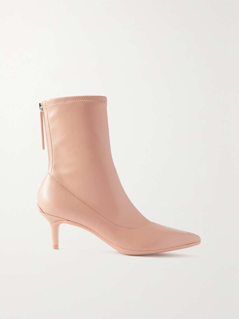 Gianvito Rossi 55 Faux Leather Sock Boots