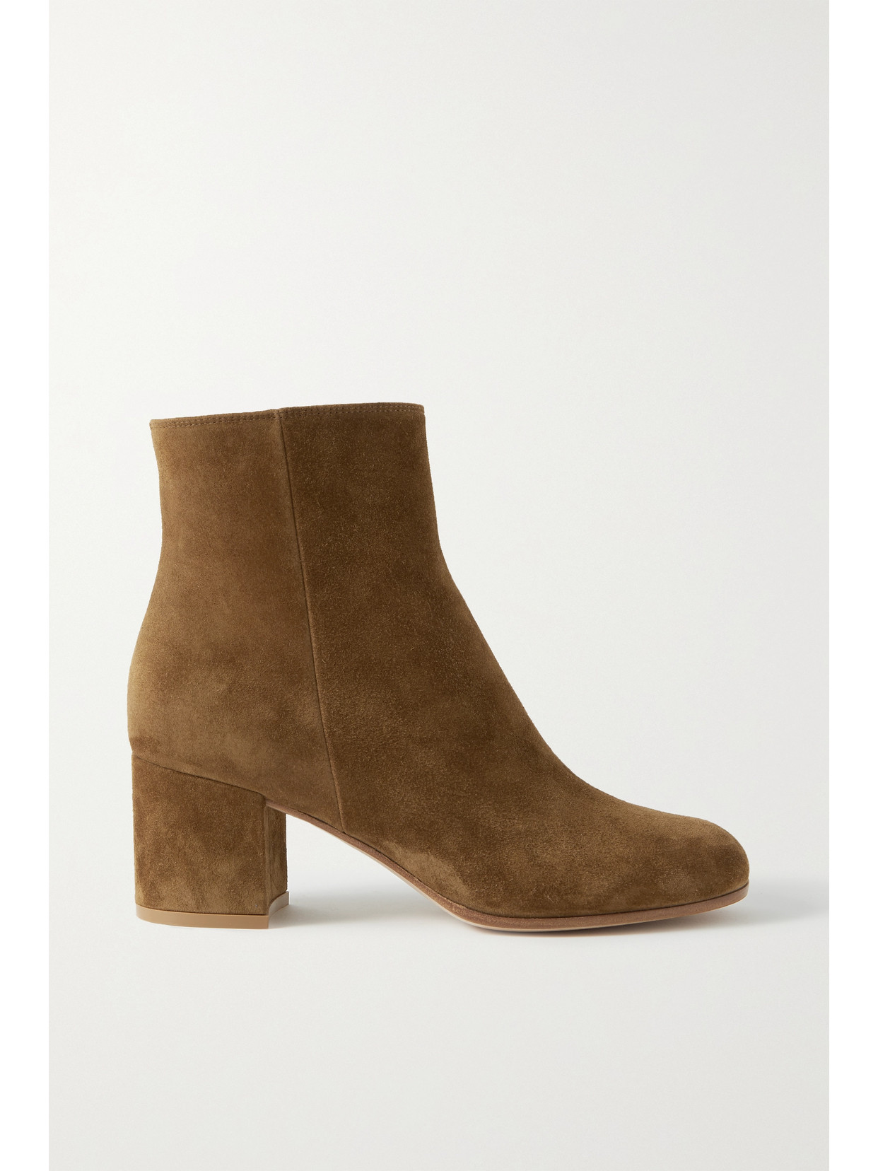 Shop Gianvito Rossi Margaux 60 Suede Ankle Boots In Brown