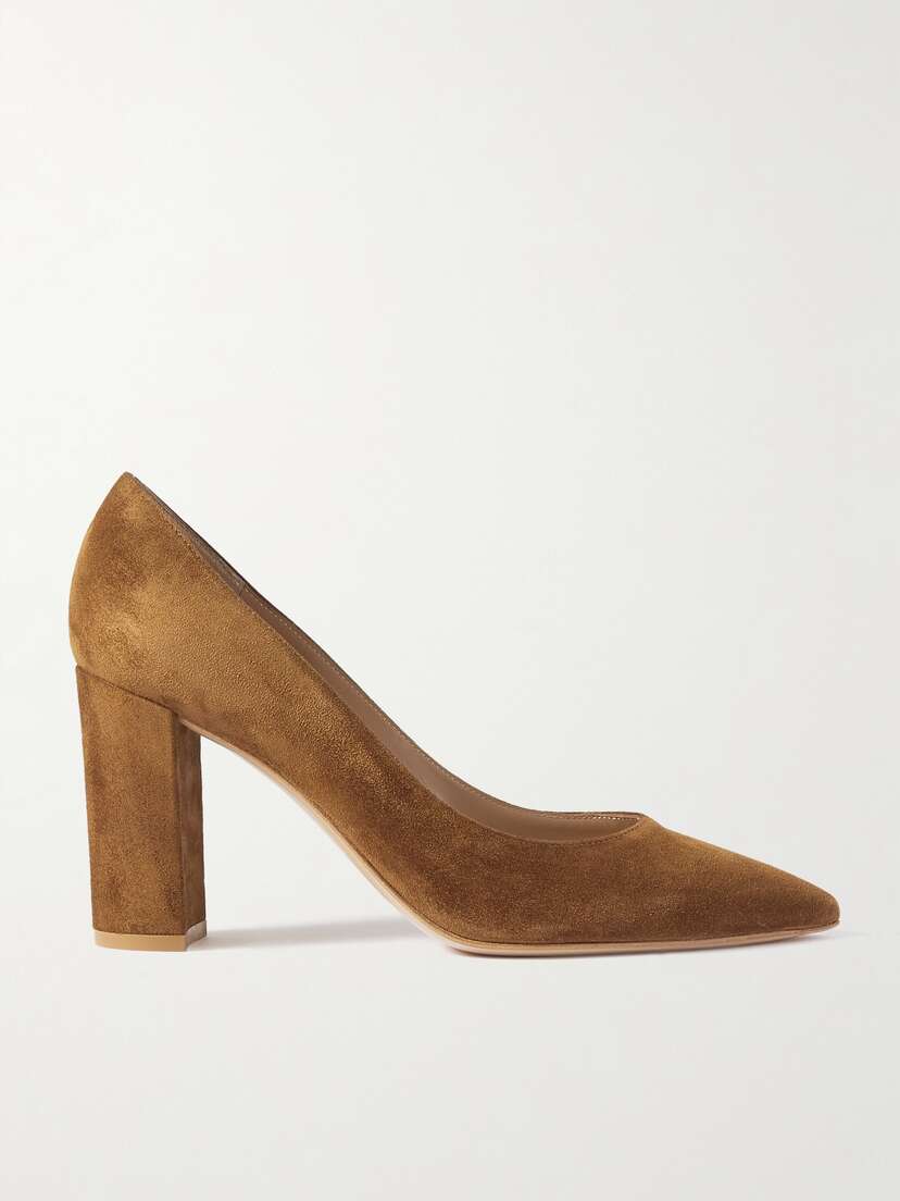 Gianvito Rossi Piper 85 Suede Pumps