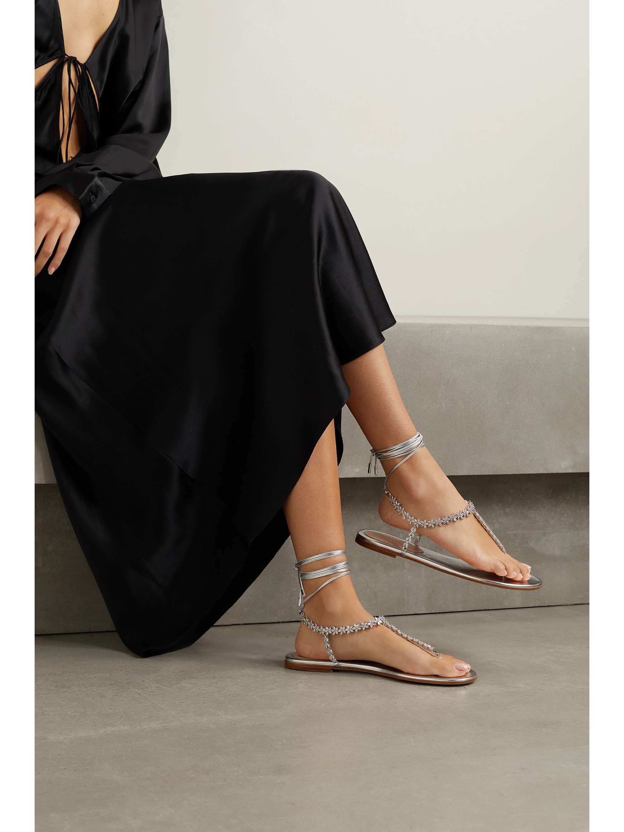 gianvito rossi crystal sandals