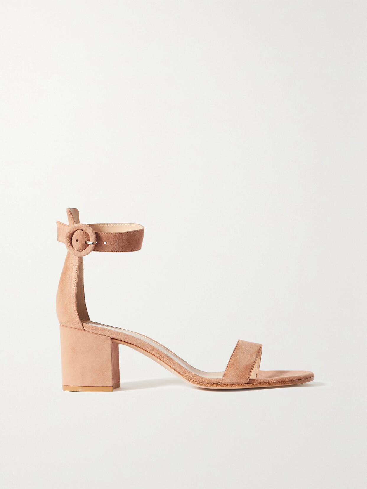 Shop Gianvito Rossi Versilla 60 Suede Sandals In Brown