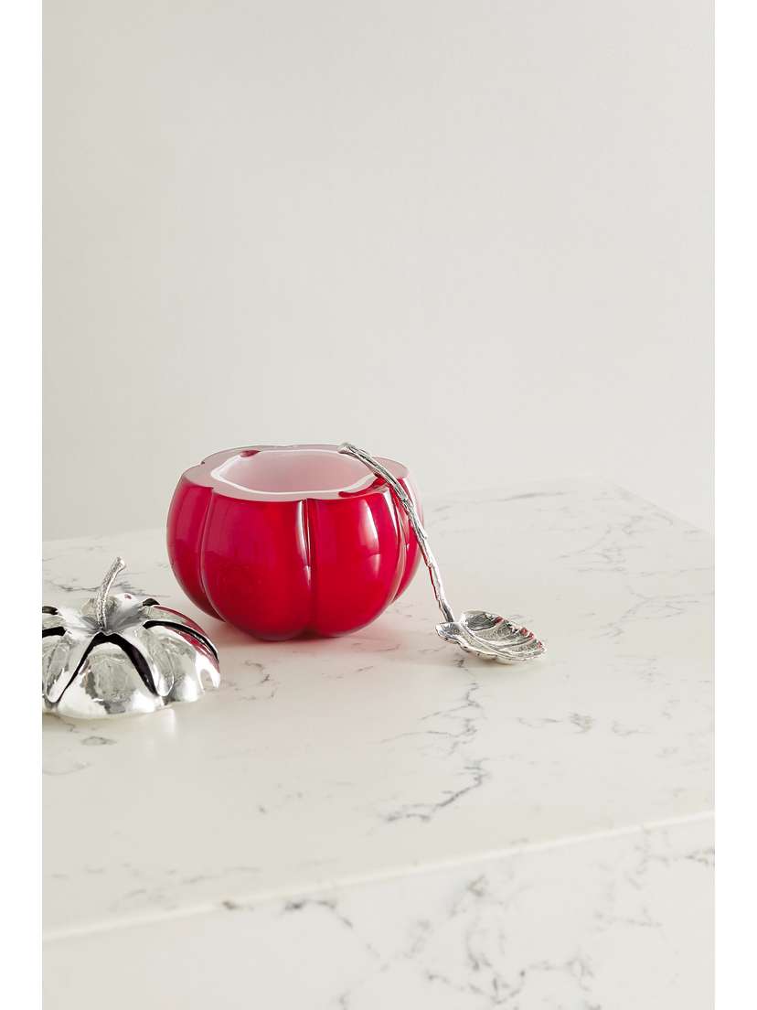 Tomato Sterling Silver And Glass Jam Jar | Image | 2