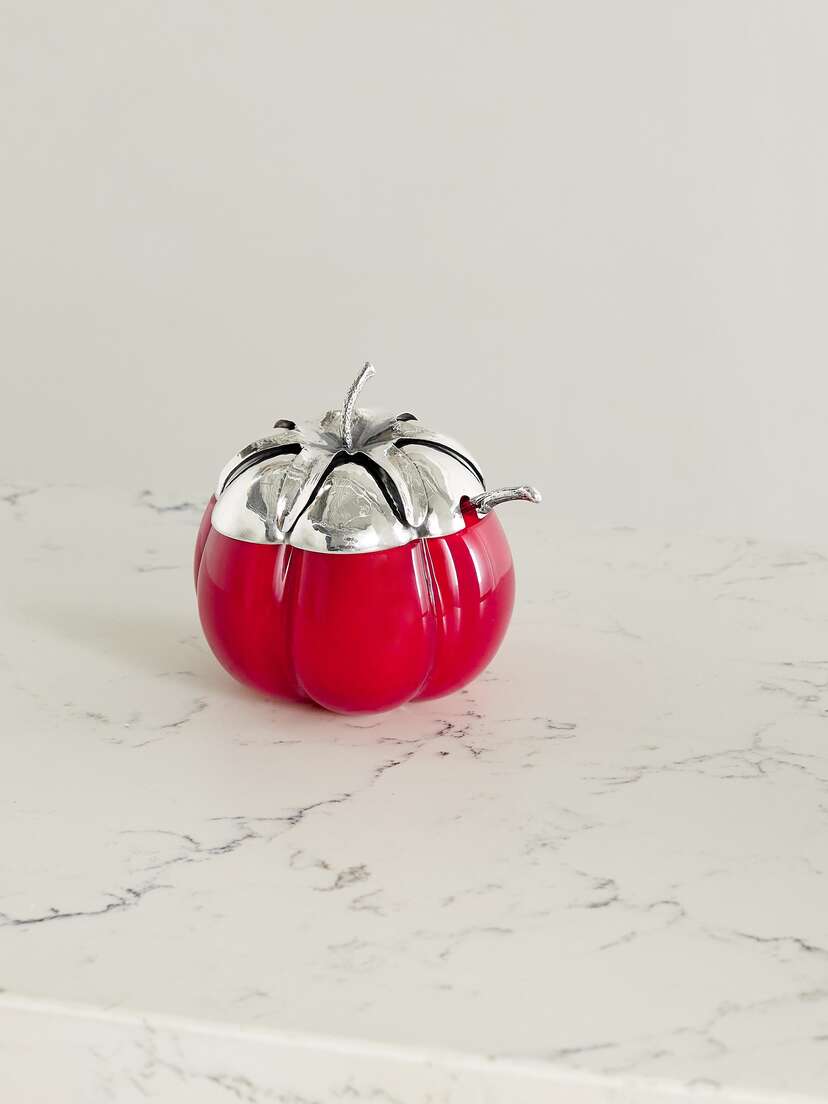 Tomato Sterling Silver And Glass Jam Jar | Image | 0