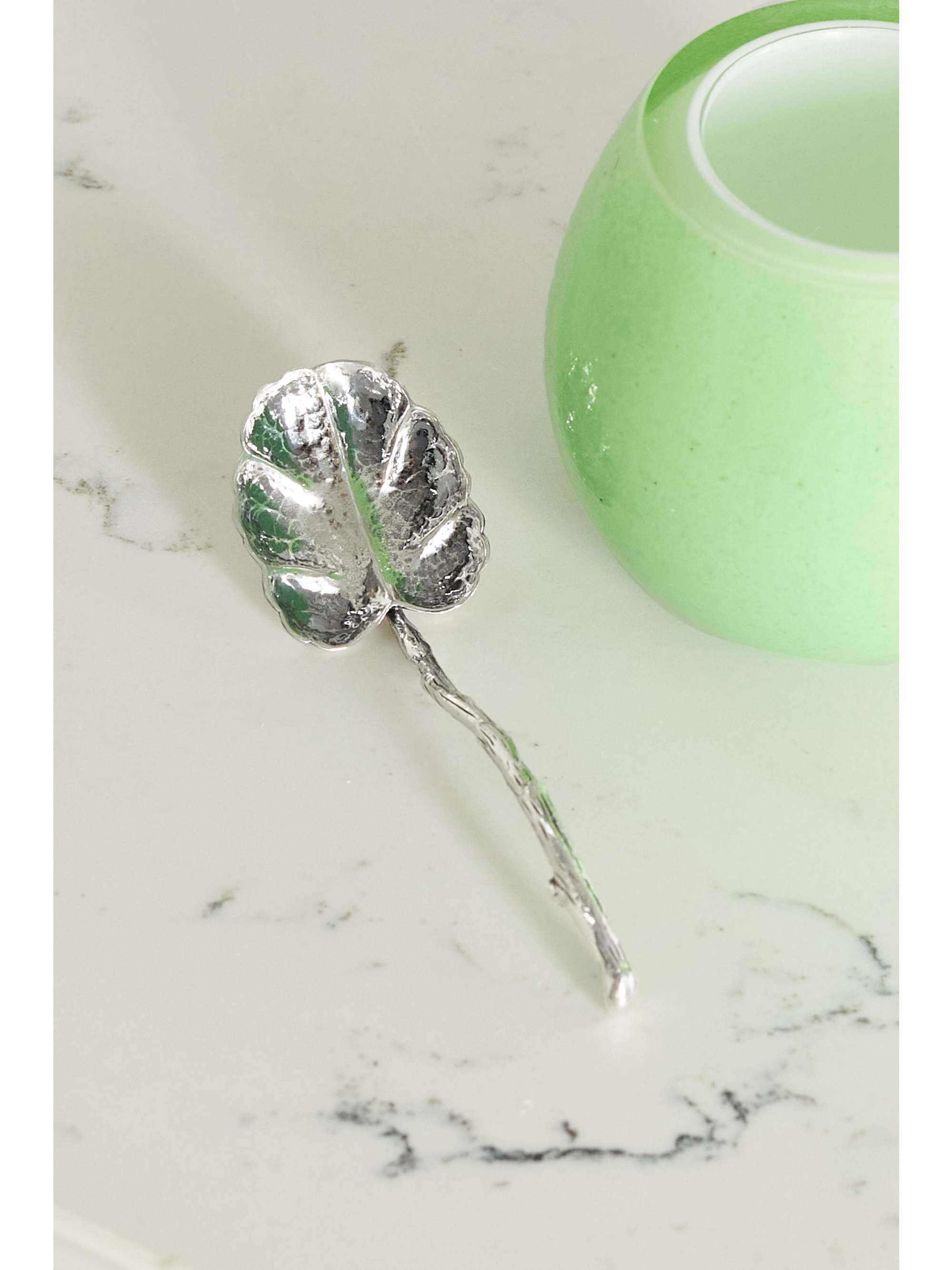 BUCCELLATI Pot à confiture en argent sterling et verre Pear