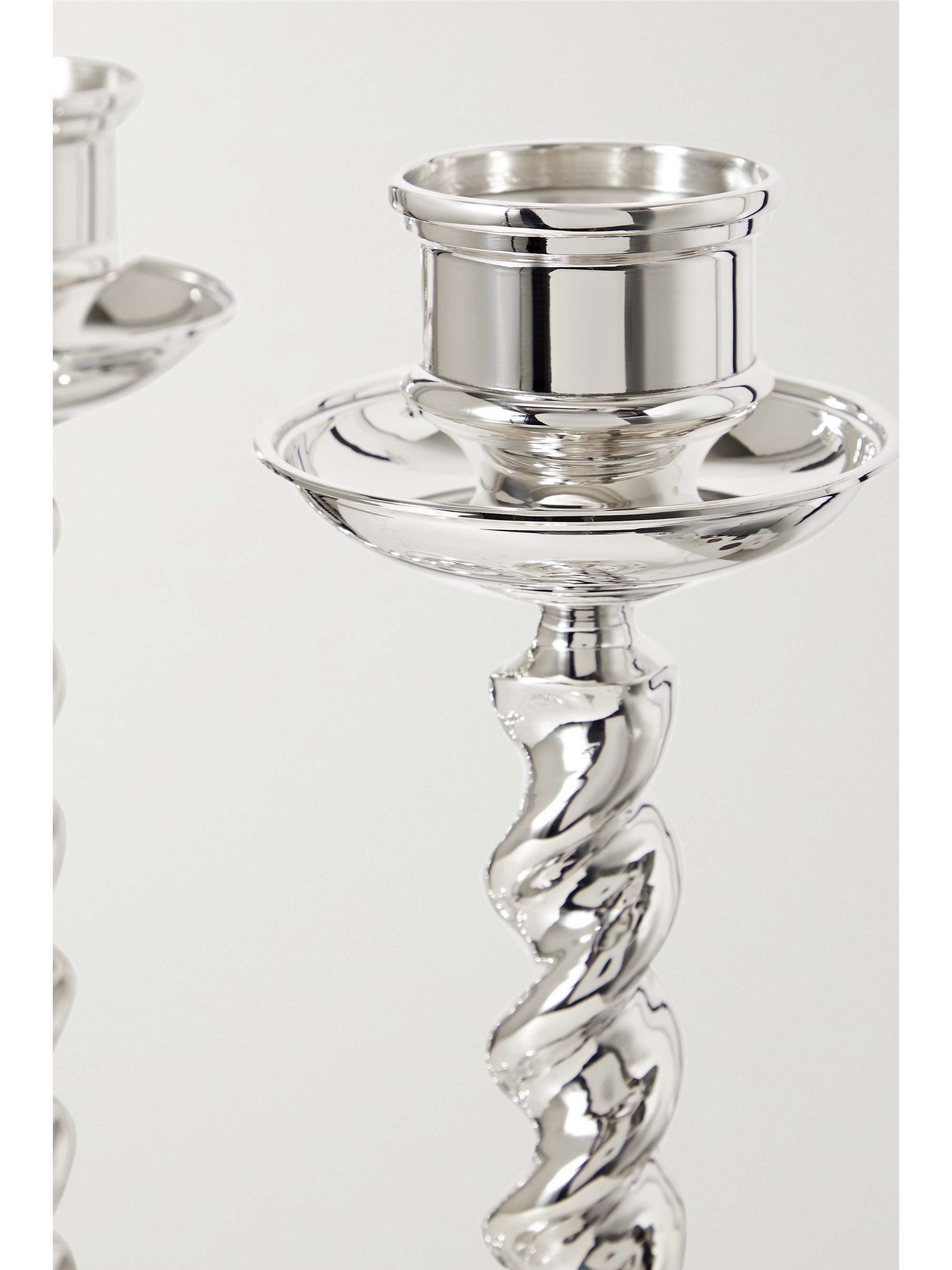 BUCCELLATI Silver candlesticks