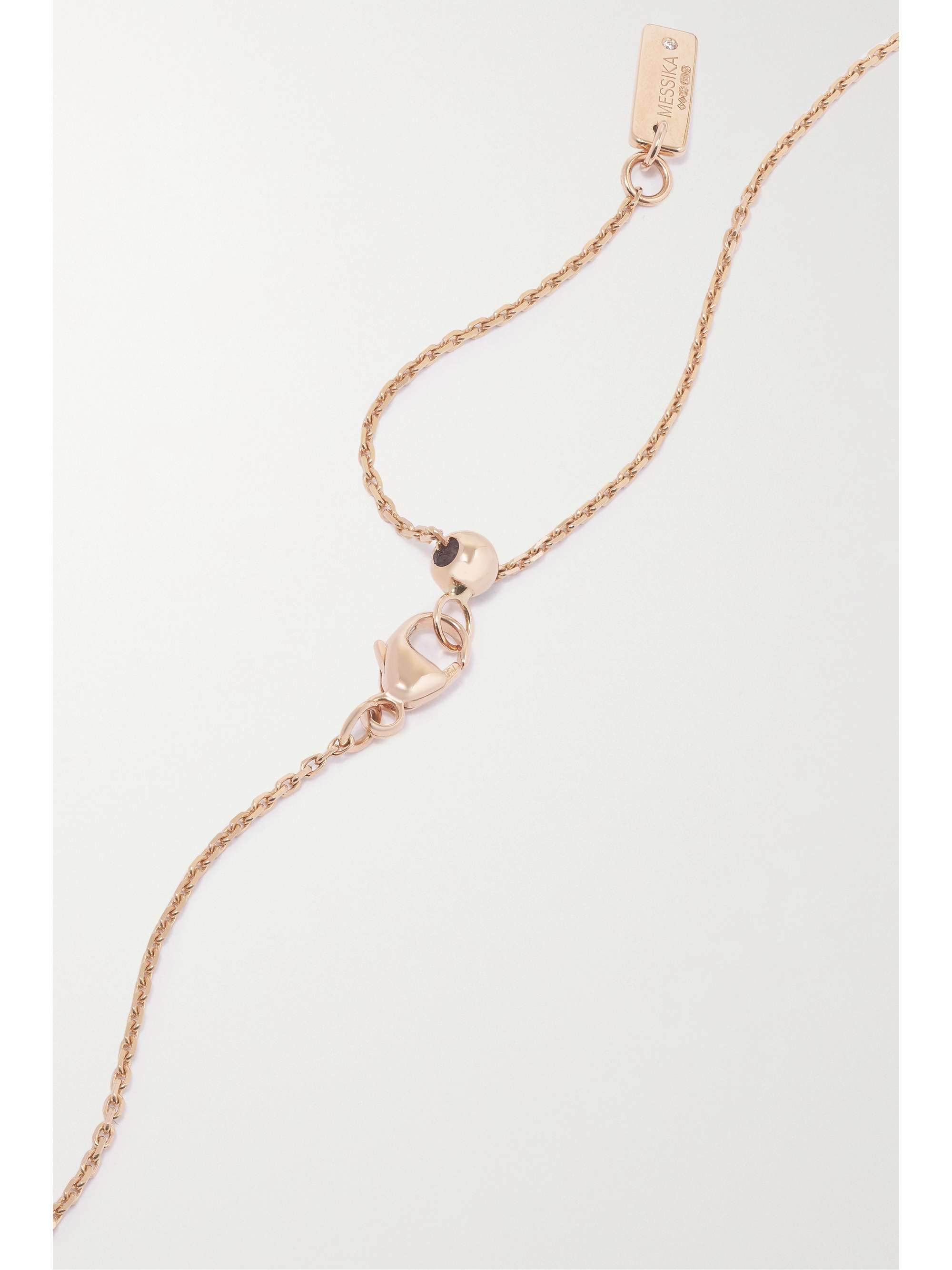 MESSIKA My Twin Trio 18-karat rose gold diamond necklace
