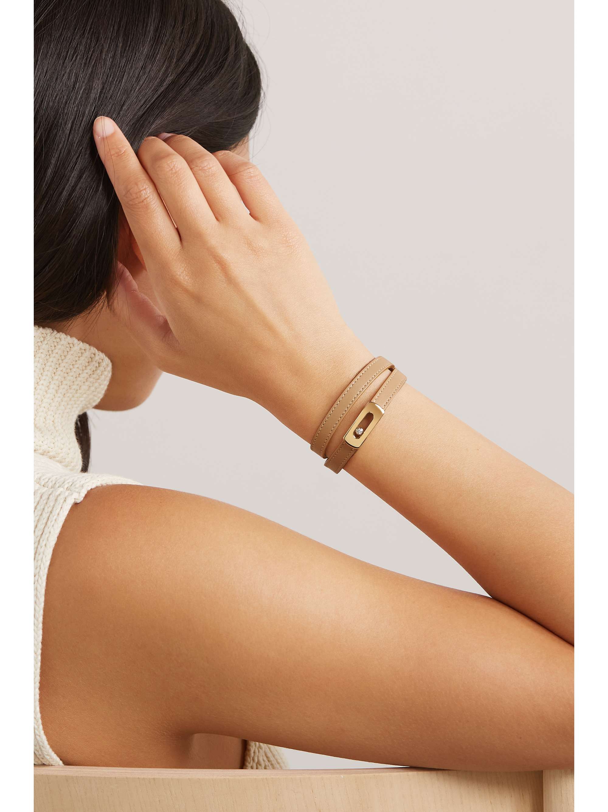 Messika leather bracelet Clearance