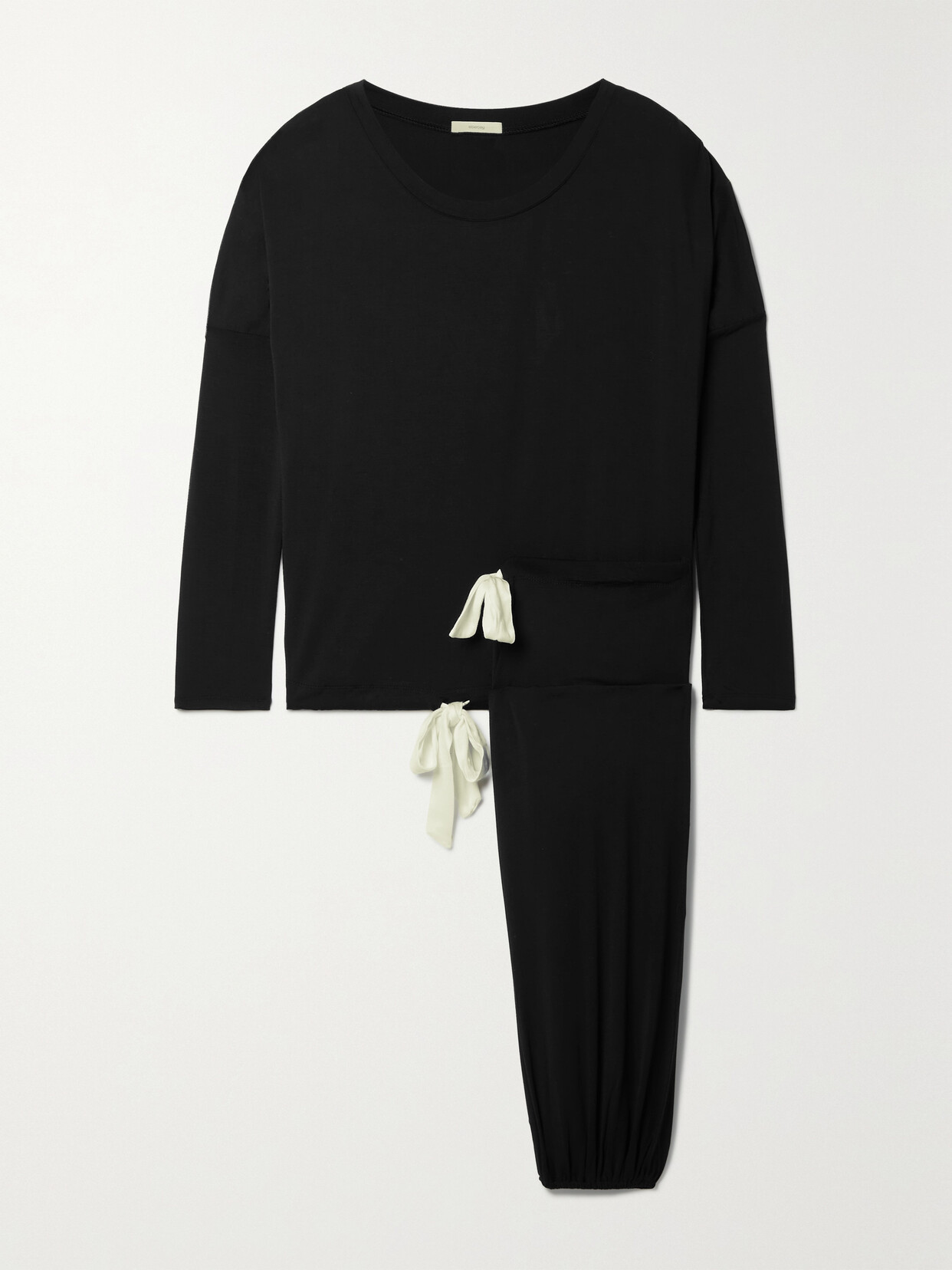 Eberjey Gisele Stretch-modal Pajama Set - Black