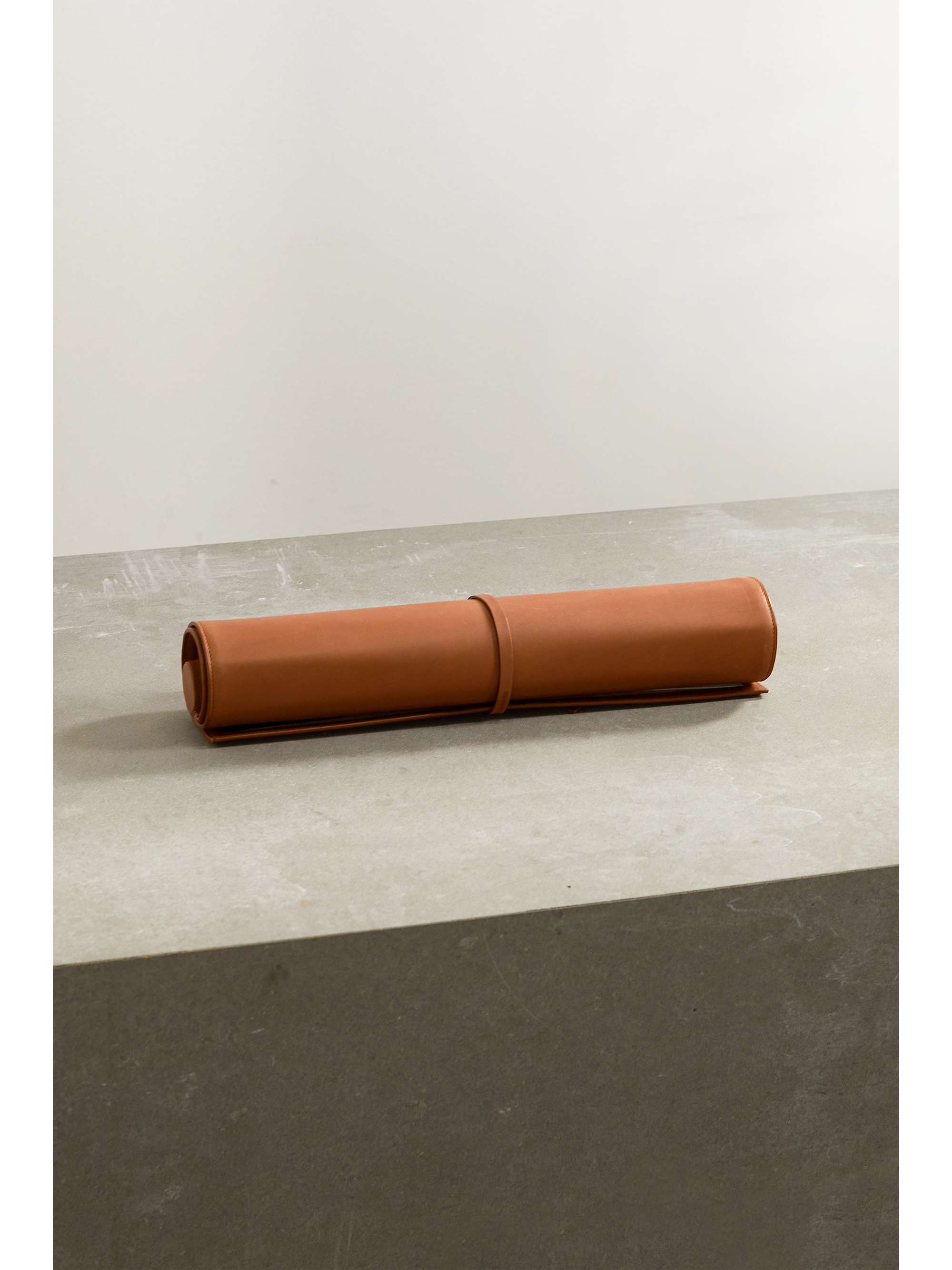 JIL SANDER Portable leather backgammon set