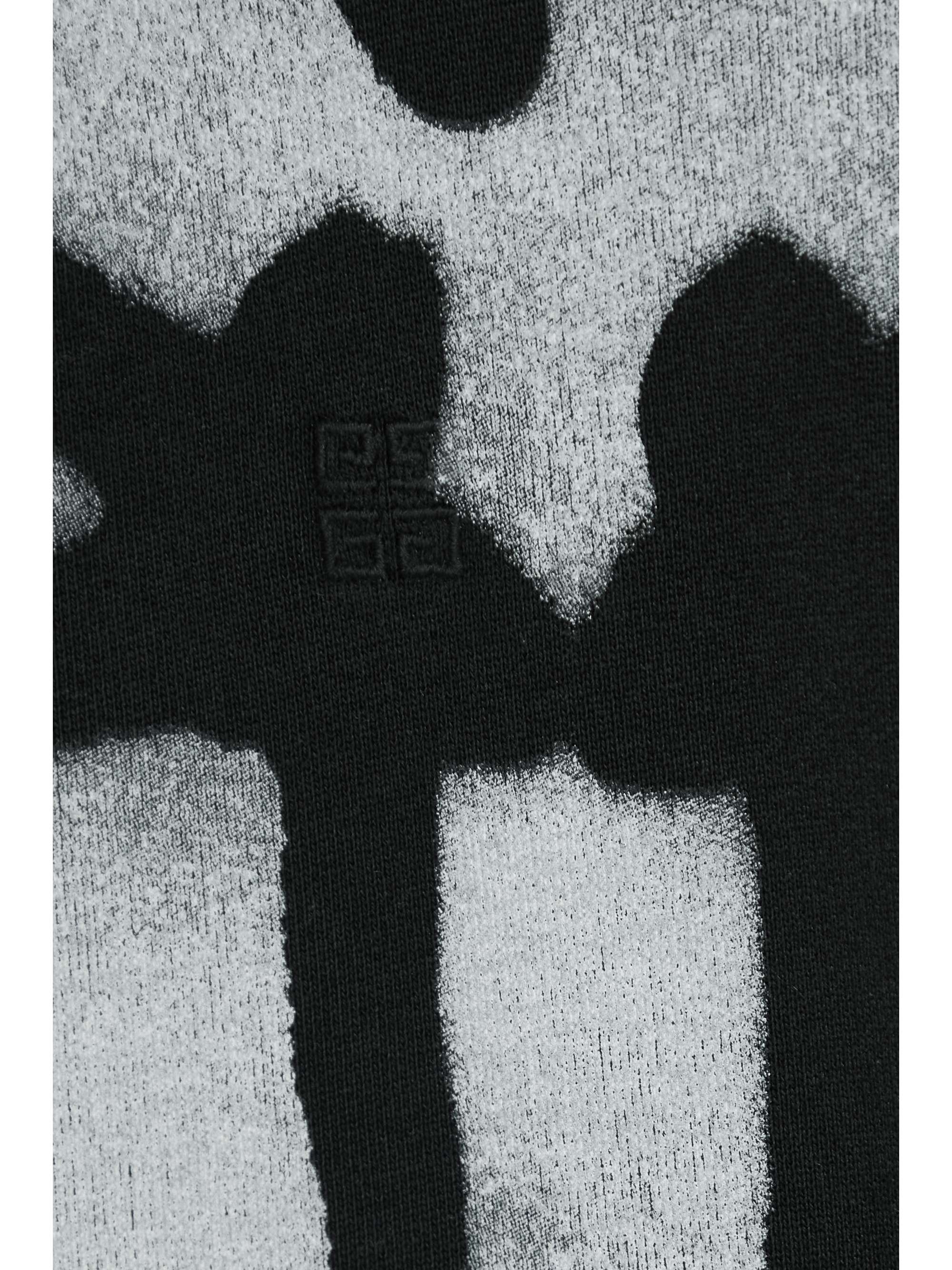 GIVENCHY Sweat à capuche en jersey de coton imprimé