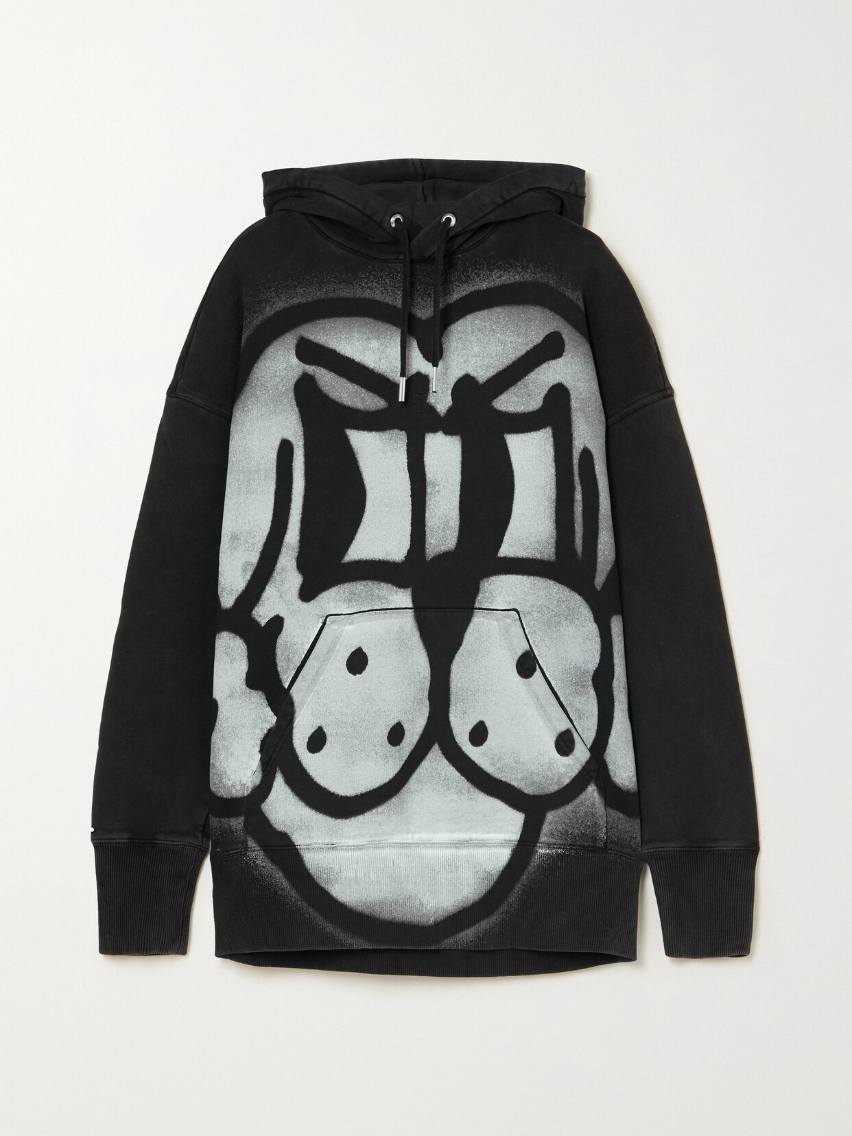 GIVENCHY PRINTED COTTON-JERSEY HOODIE
