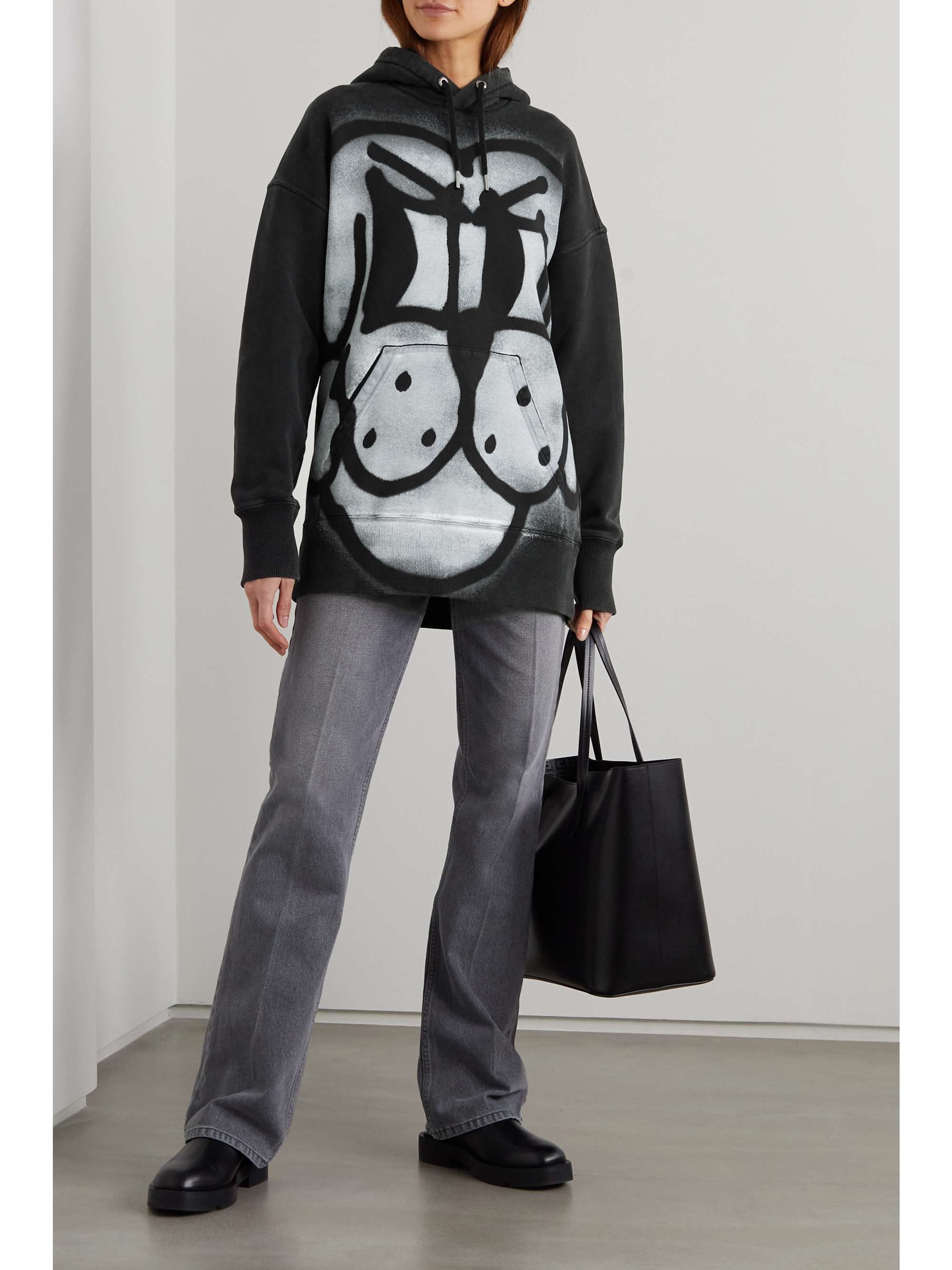 GIVENCHY Sweat à capuche en jersey de coton imprimé
