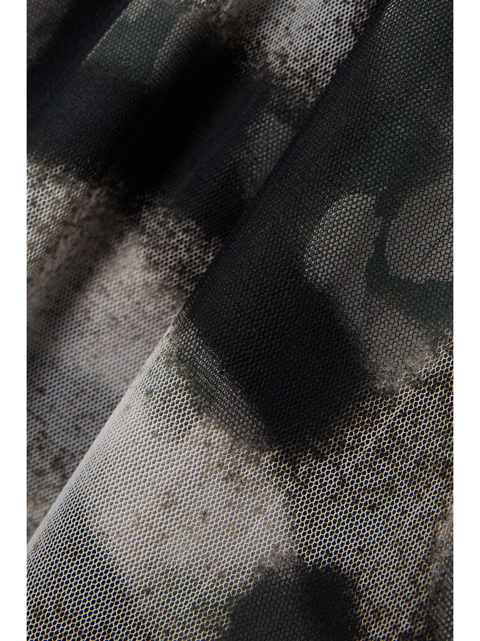 GIVENCHY Layered printed tulle and cotton-jersey midi dress