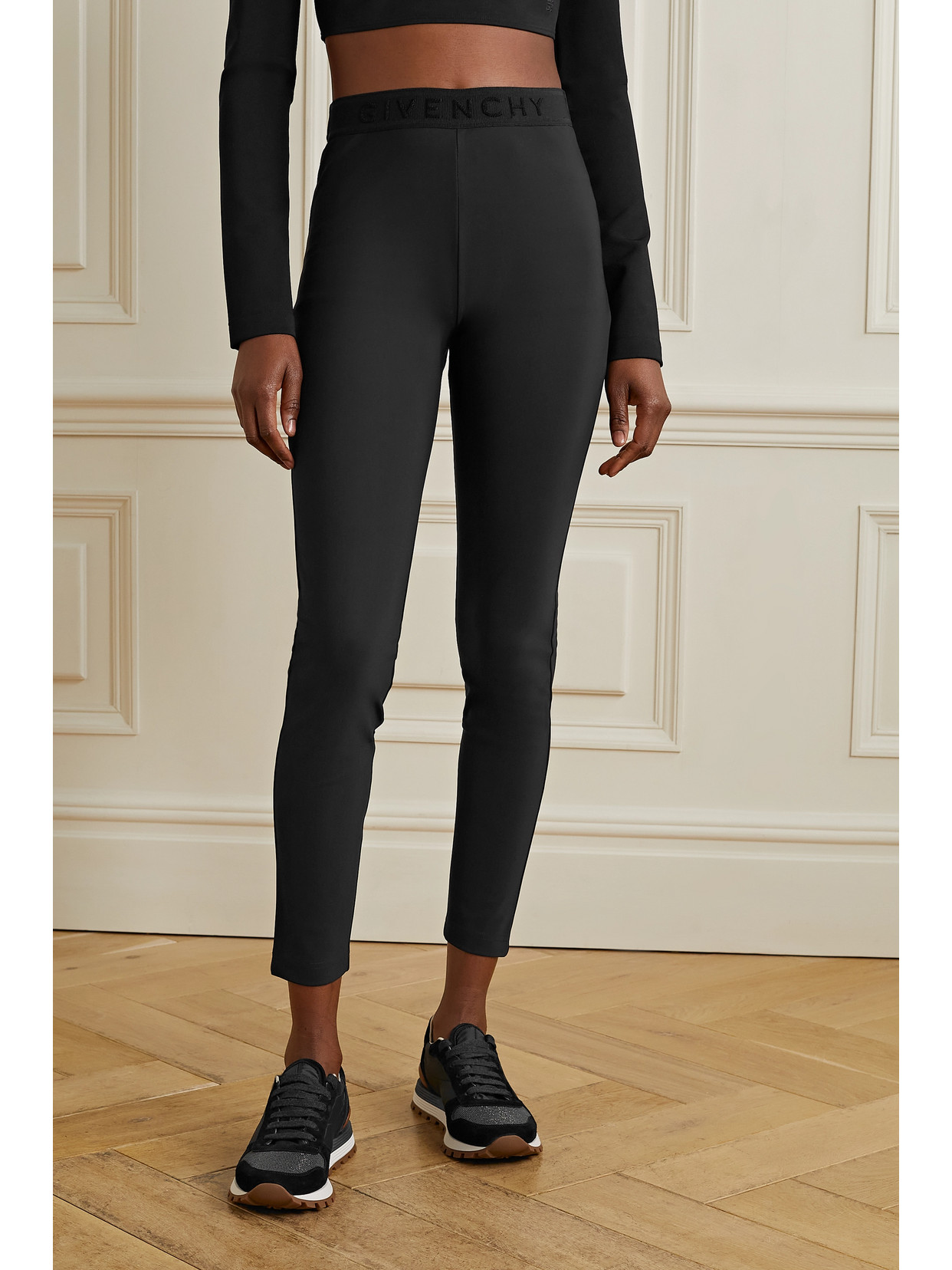 Givenchy Stretch-jersey Leggings In Black