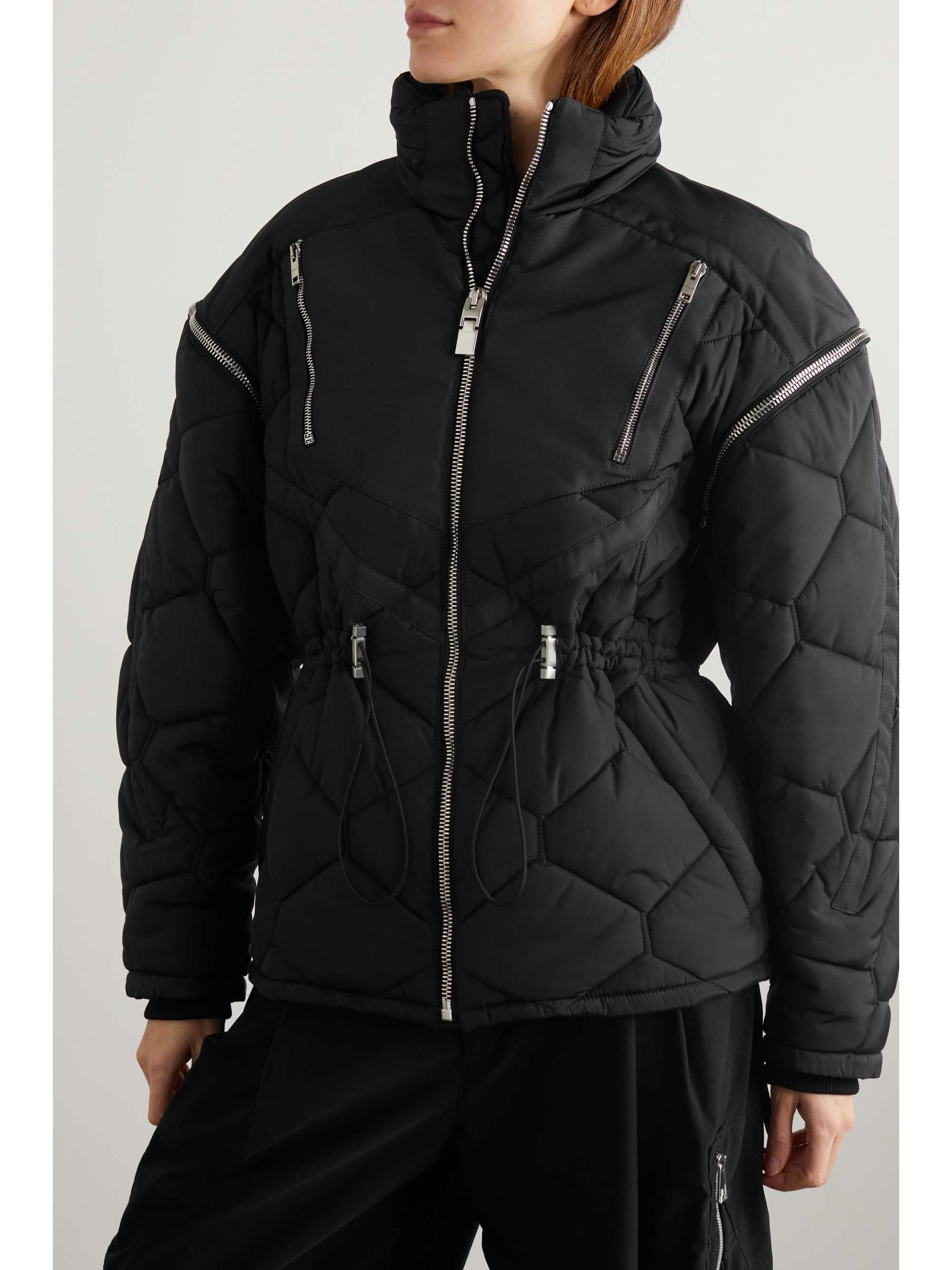 GIVENCHY 多种穿法绗缝带填充物软壳面料夹克