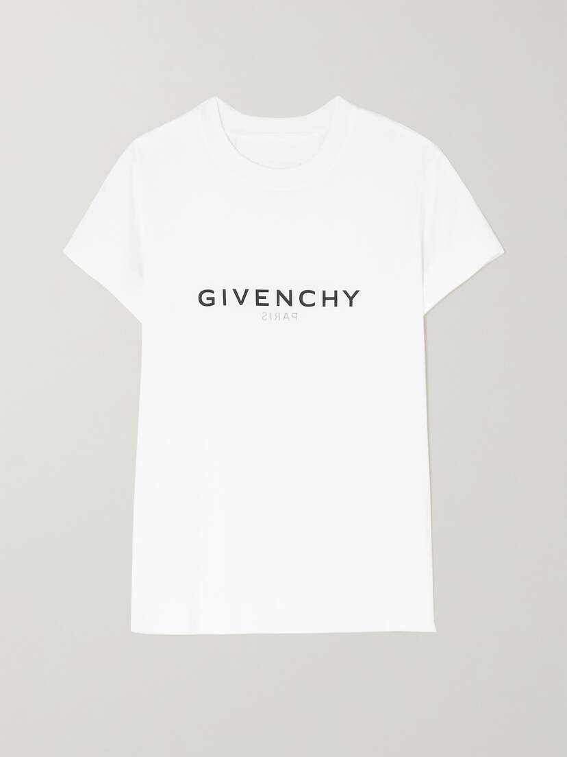 Givenchy Printed Cotton-jersey T-shirt