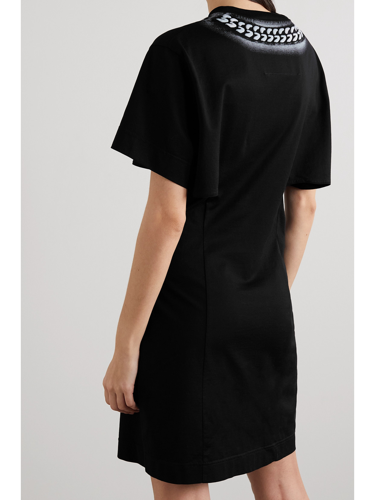 Givenchy Dress With 3d Chain Print In Black