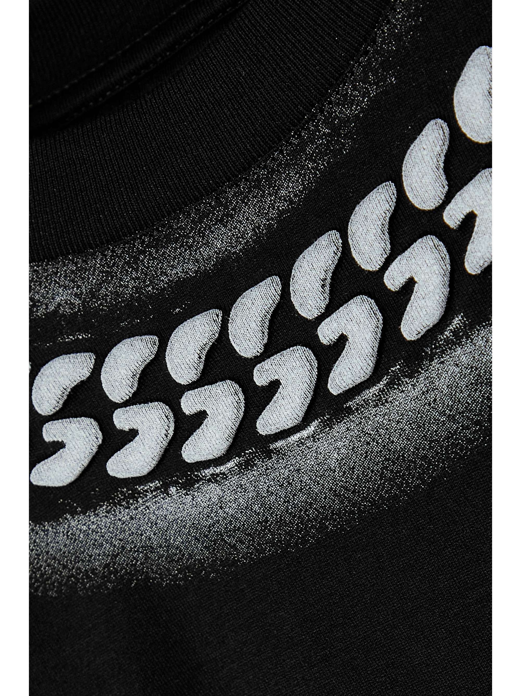 GIVENCHY 挖剪印花纯棉平纹布迷你连衣裙