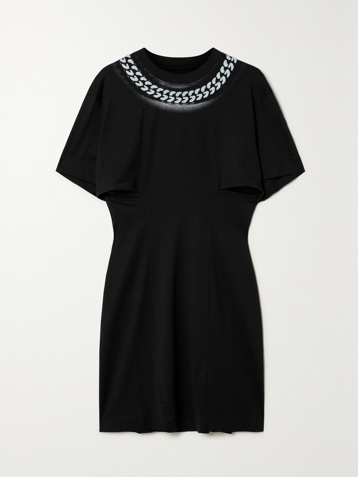 Givenchy Dress With 3d Chain Print In Black