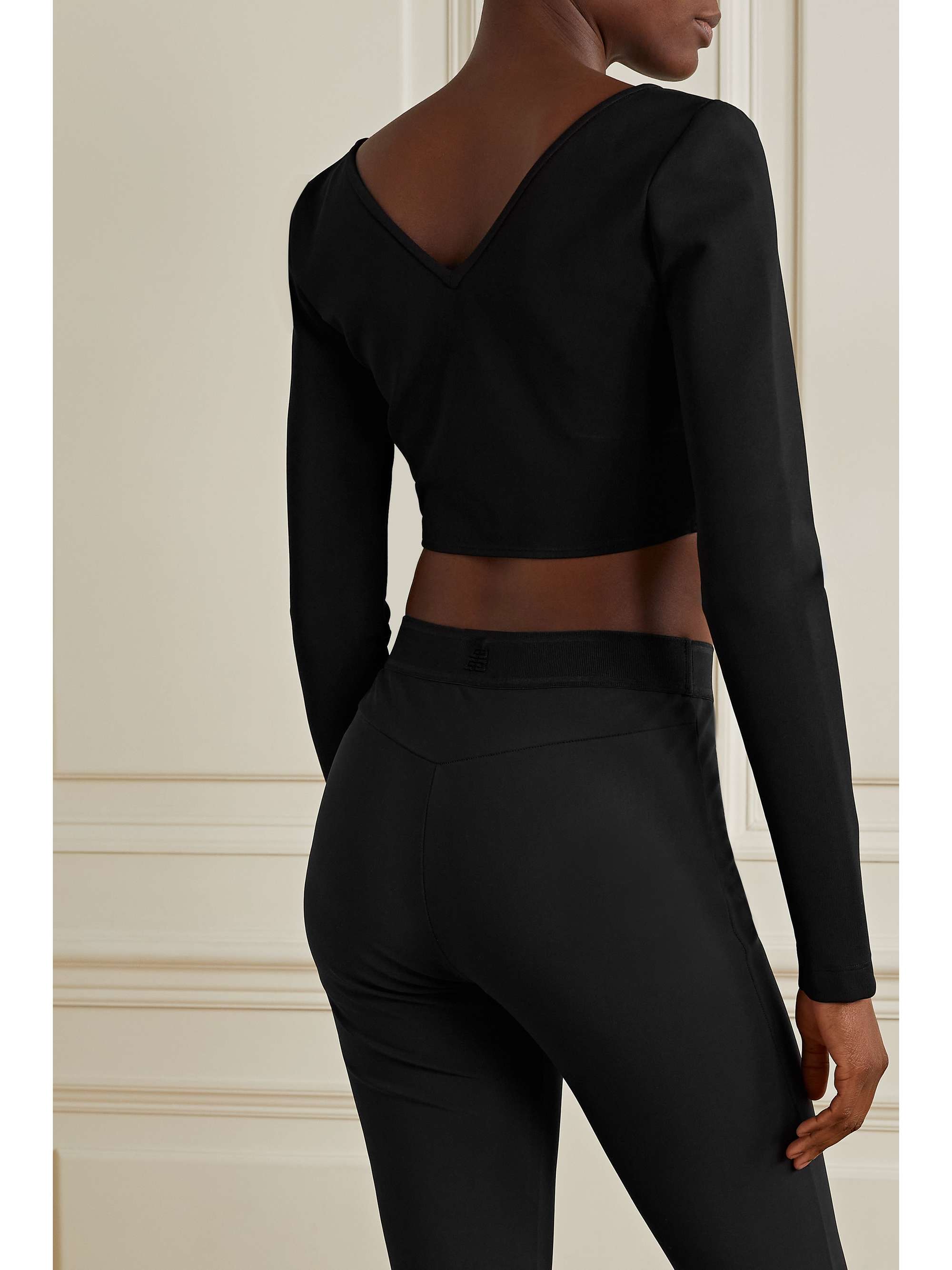 GIVENCHY Cropped stretch-knit top