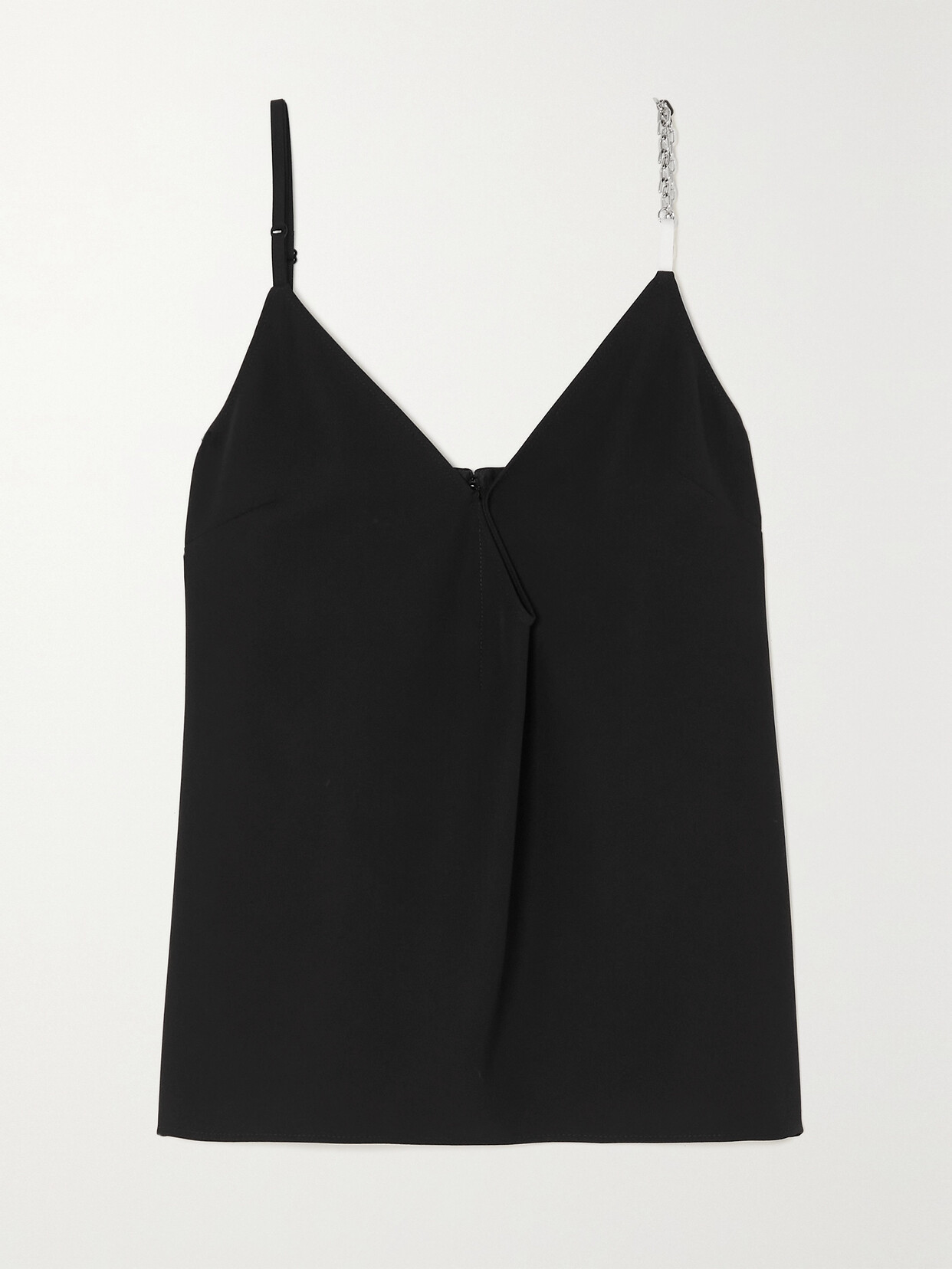 Givenchy Chain-embellished Twill Camisole In Black