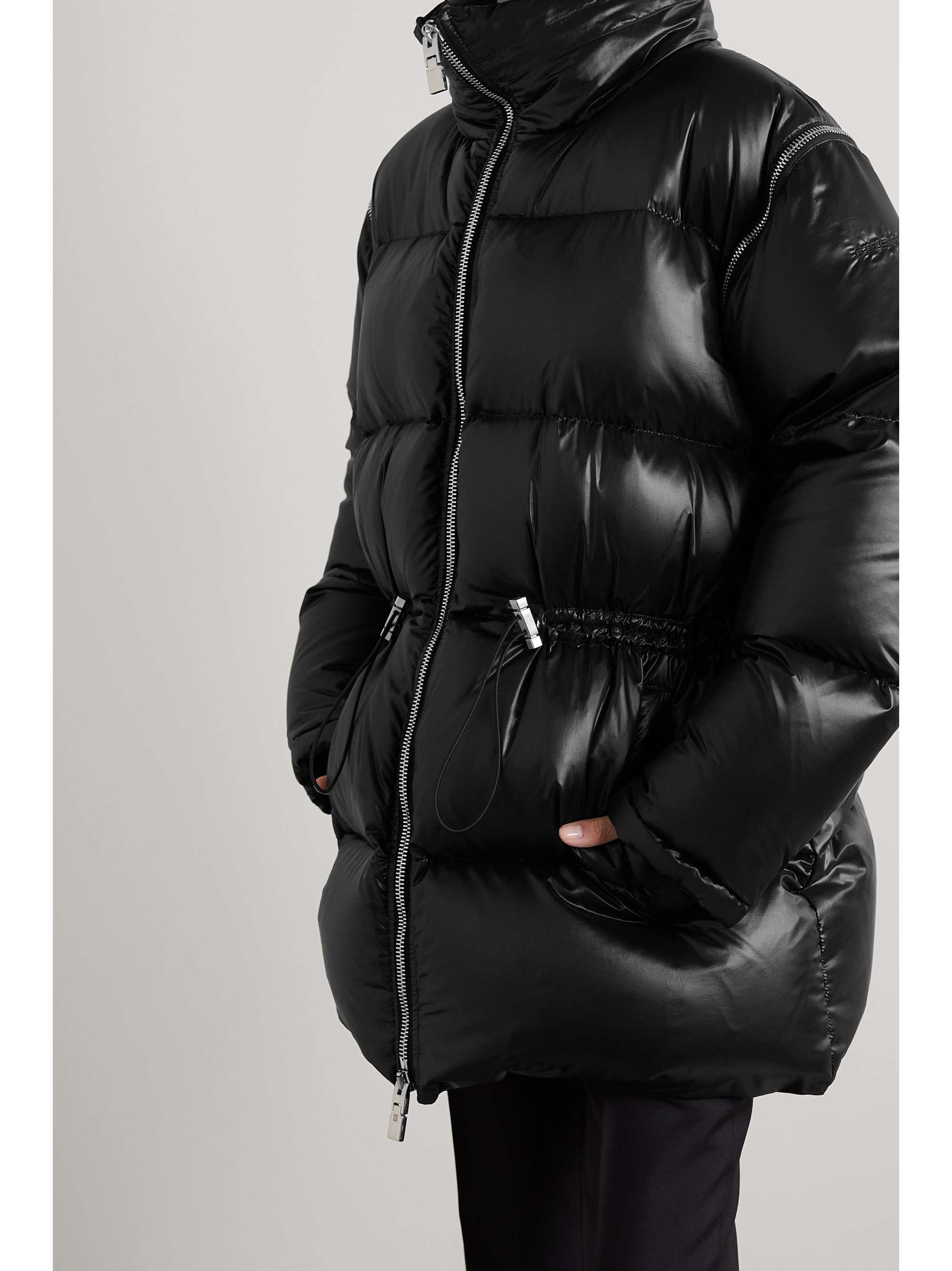 GIVENCHY Convertible quilted shell down jacket