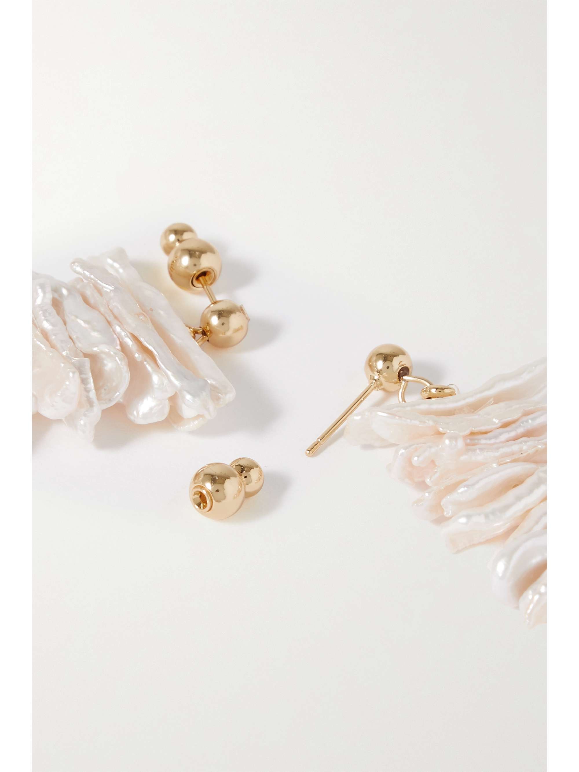 CULT GAIA Aliza gold-tone pearl earrings