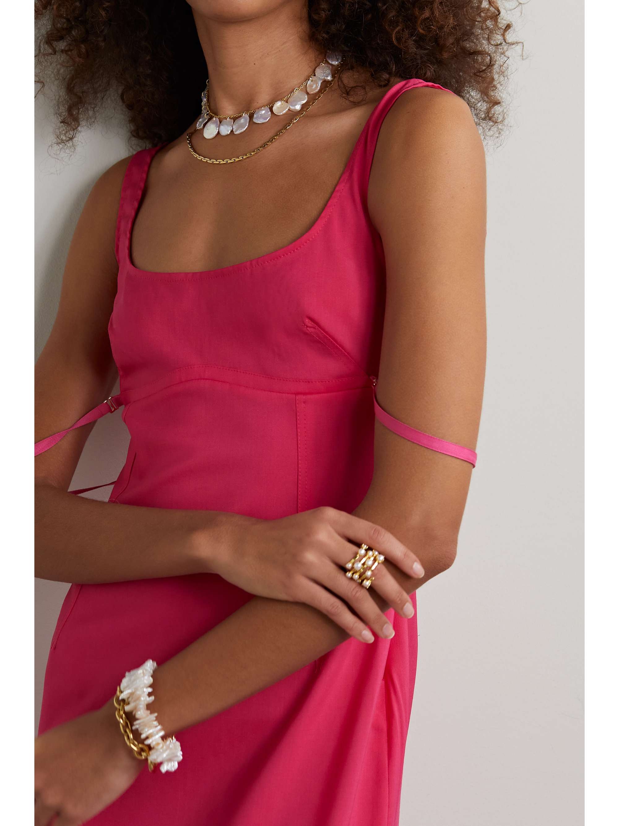 CULT GAIA Devora gold-tone pearl choker