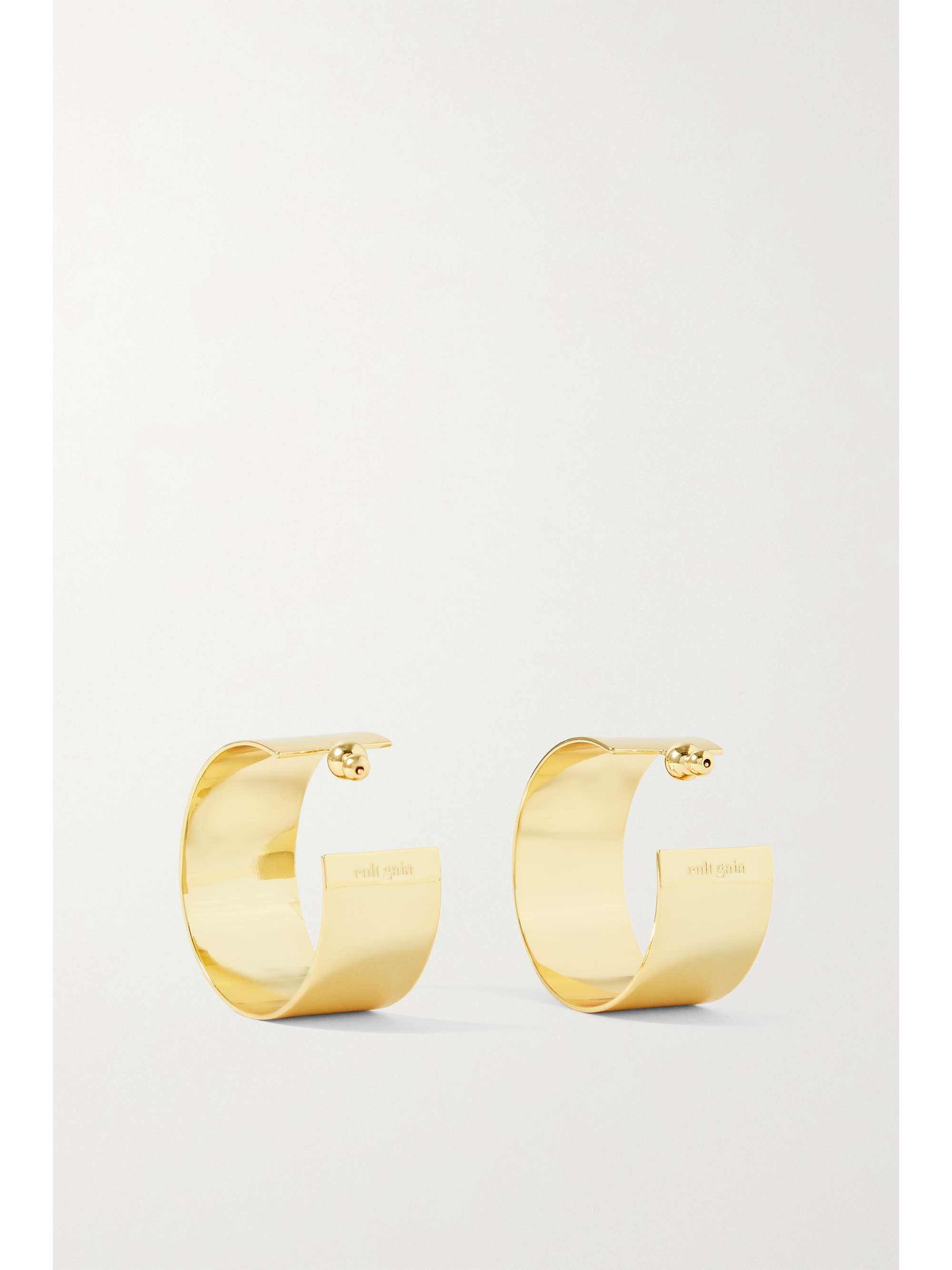 CULT GAIA Adele gold-tone hoop earrings