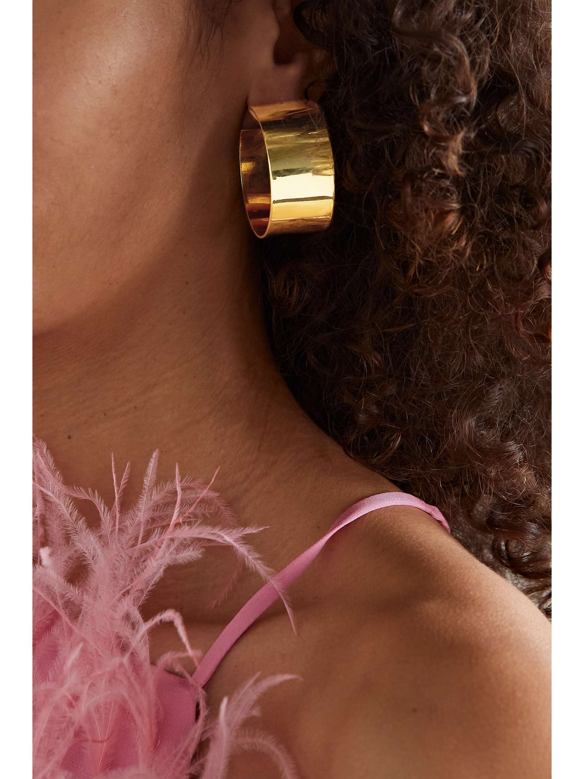 CULT GAIA Adele gold-tone hoop earrings