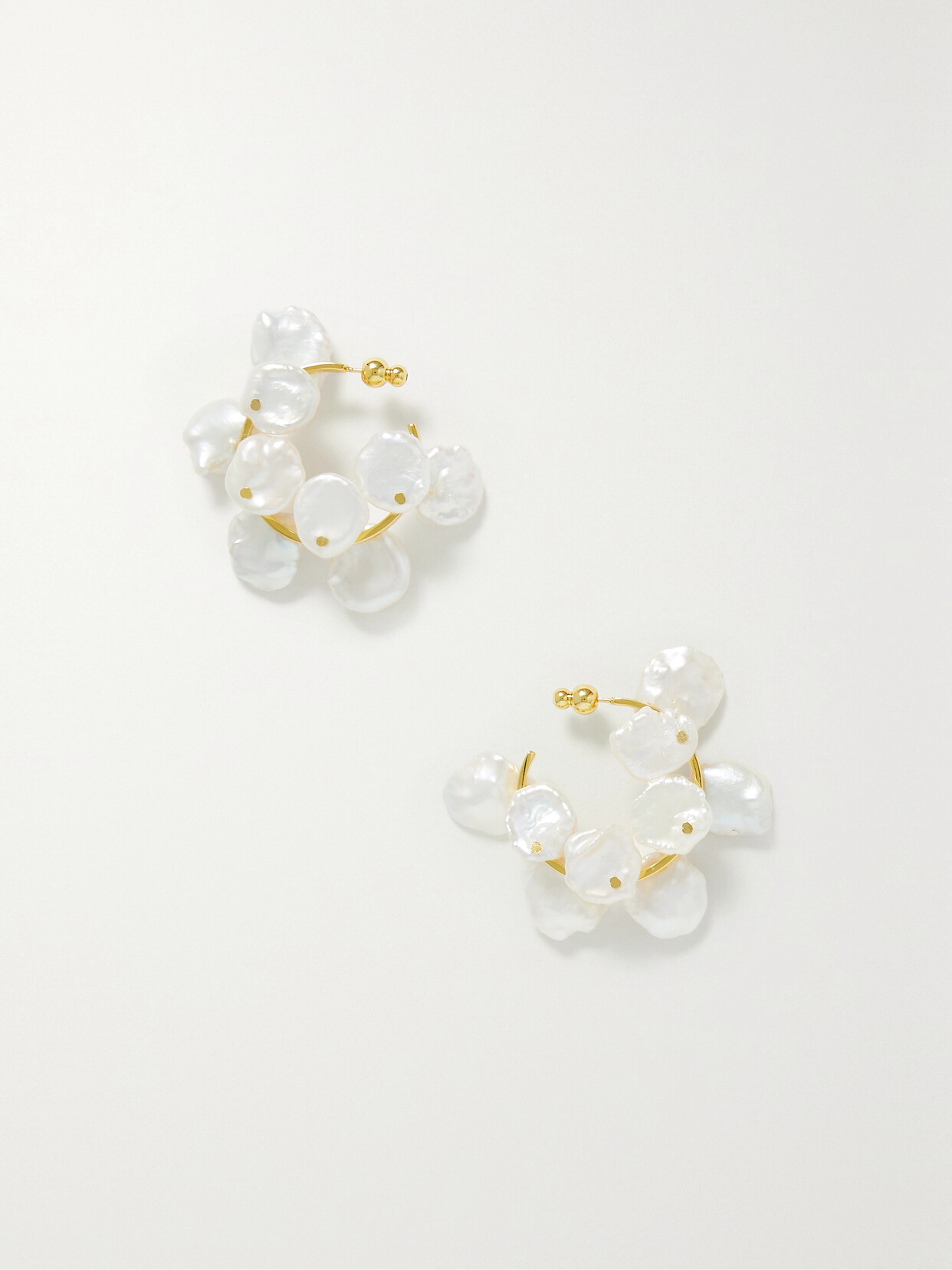 Cult Gaia Devora Gold-tone Pearl Earrings