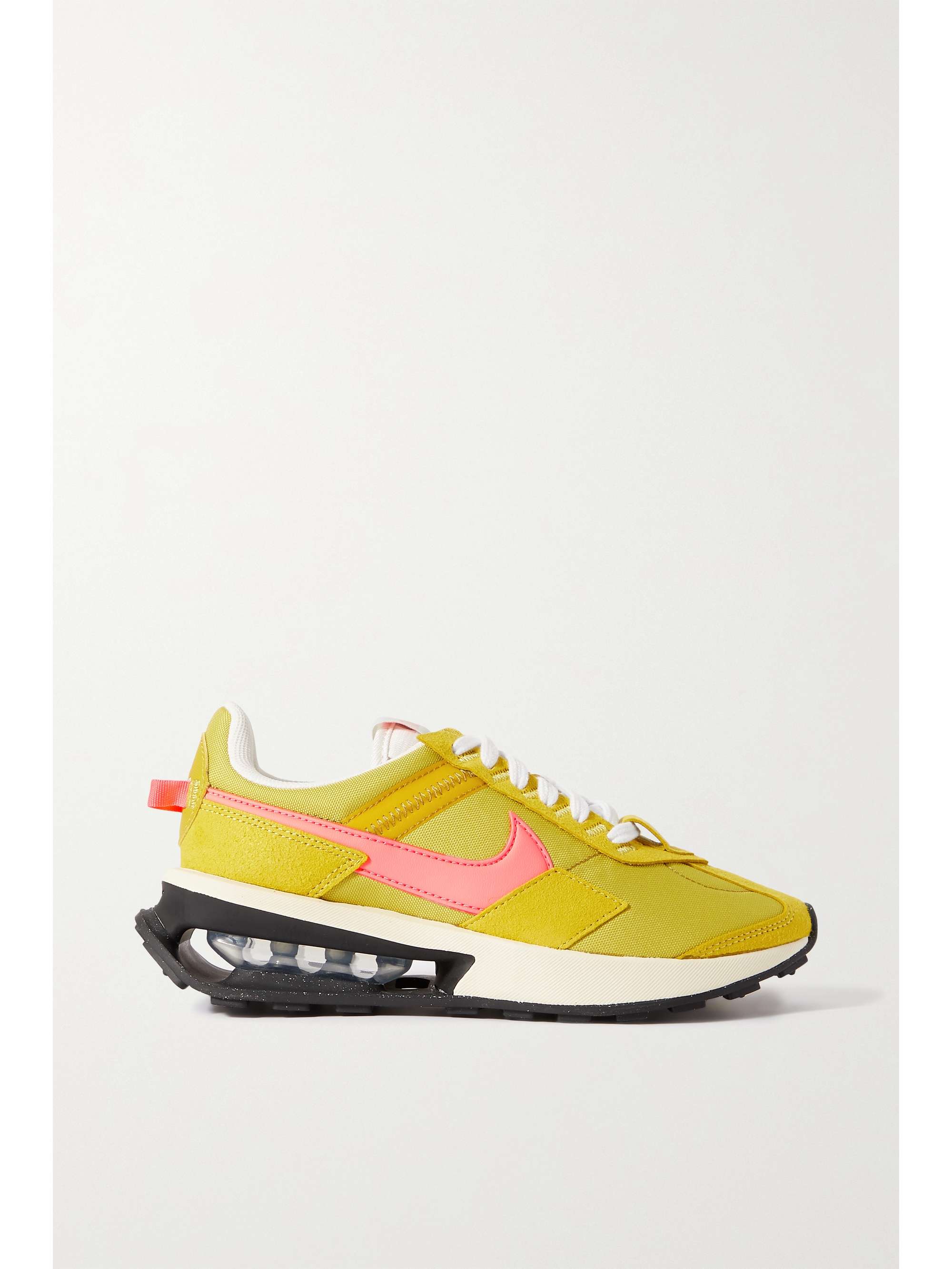 Yellow Air Max suede and leather-trimmed mesh sneakers | NIKE | NET-A-PORTER