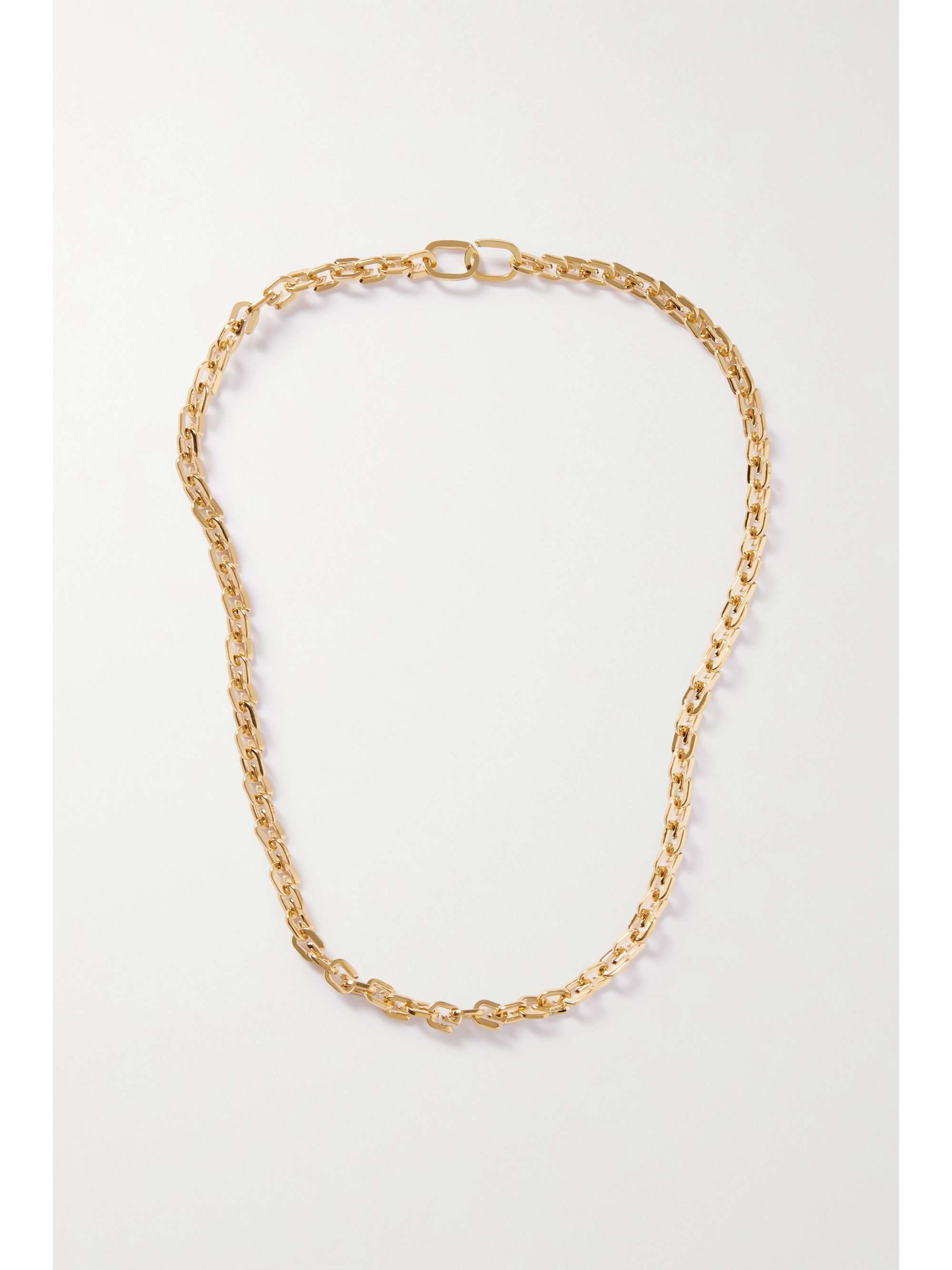 Gold G Link small gold-tone necklace ...