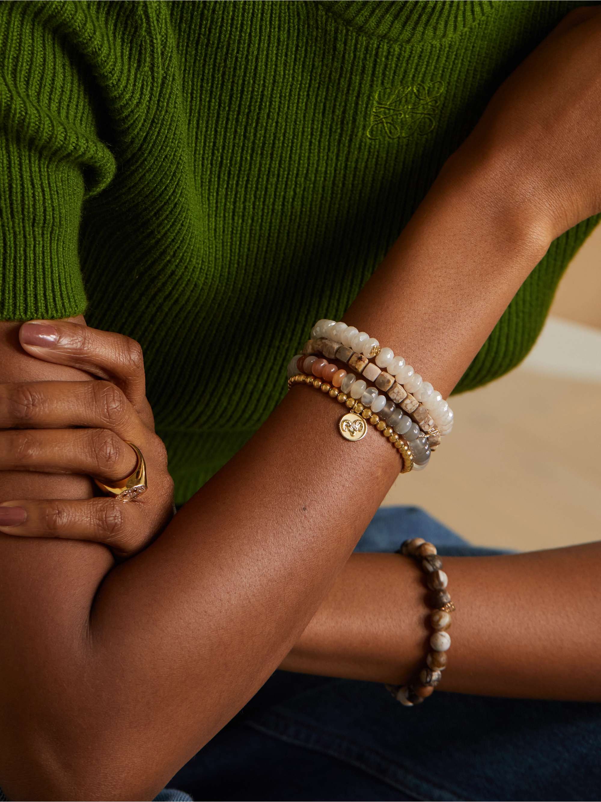 SYDNEY EVAN Taurus 14-karat gold diamond bracelet