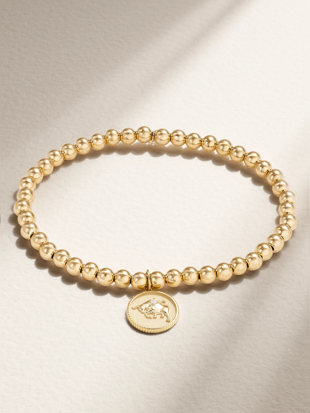 Sydney Evan Taurus 14-karat Gold Diamond Bracelet