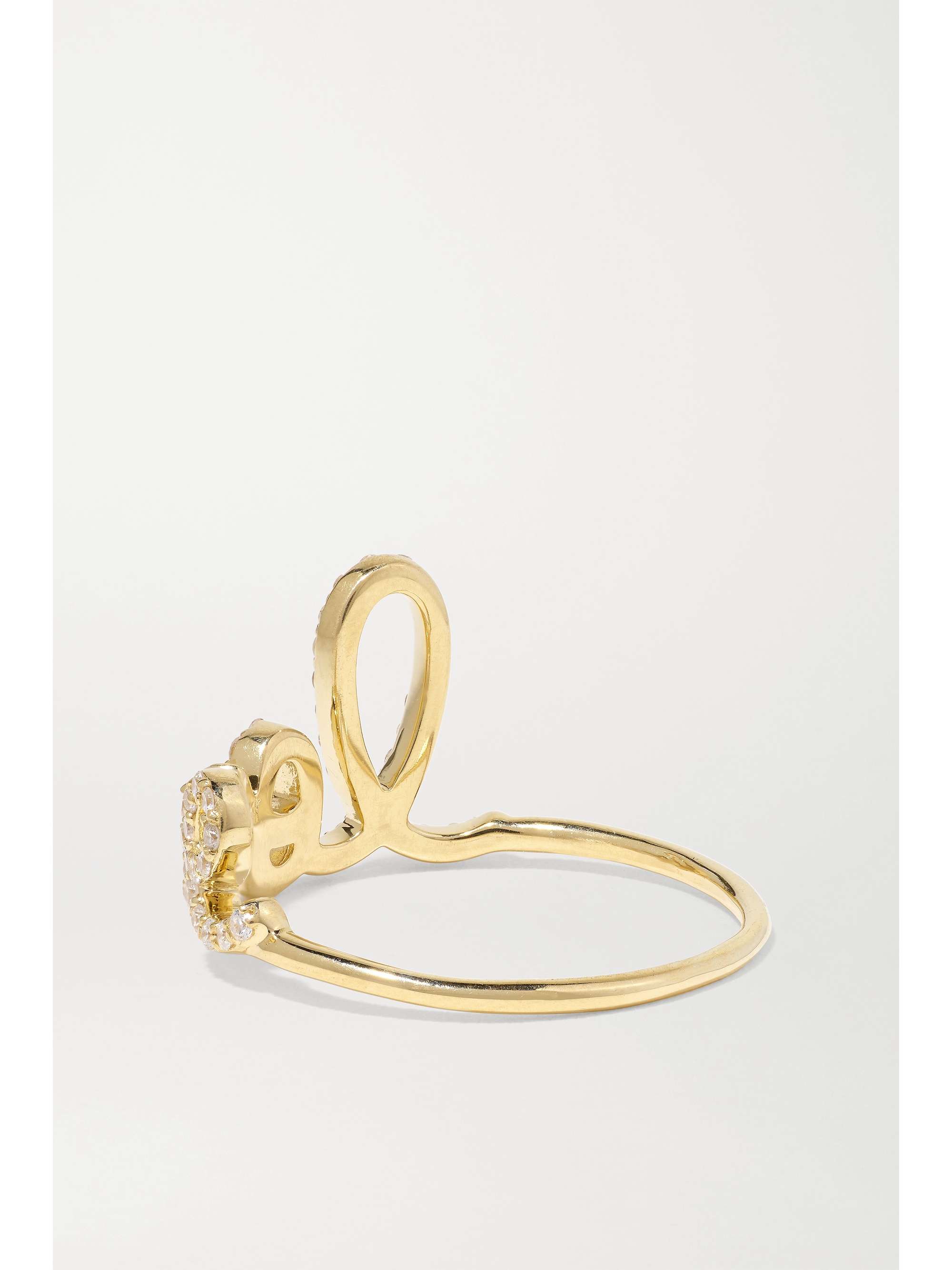 SYDNEY EVAN Large Love 14-karat gold sapphire ring