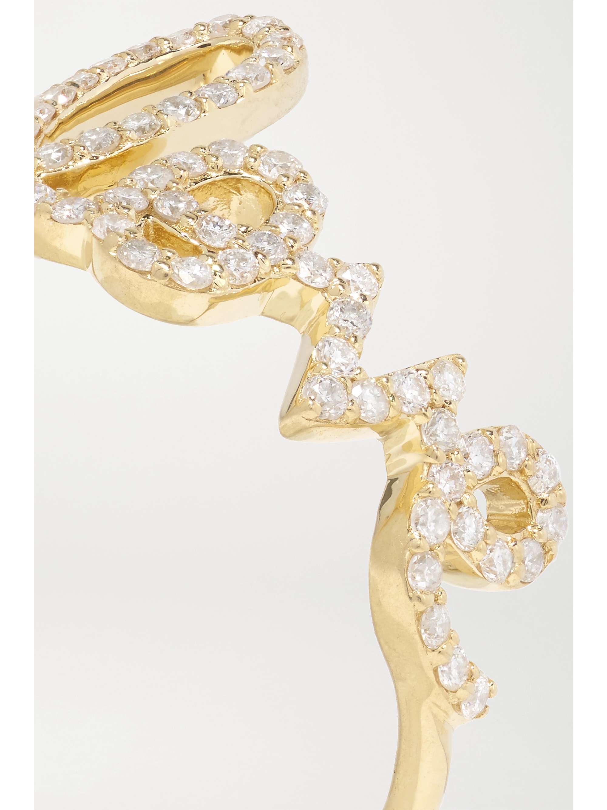 SYDNEY EVAN Large Love 14-karat gold sapphire ring