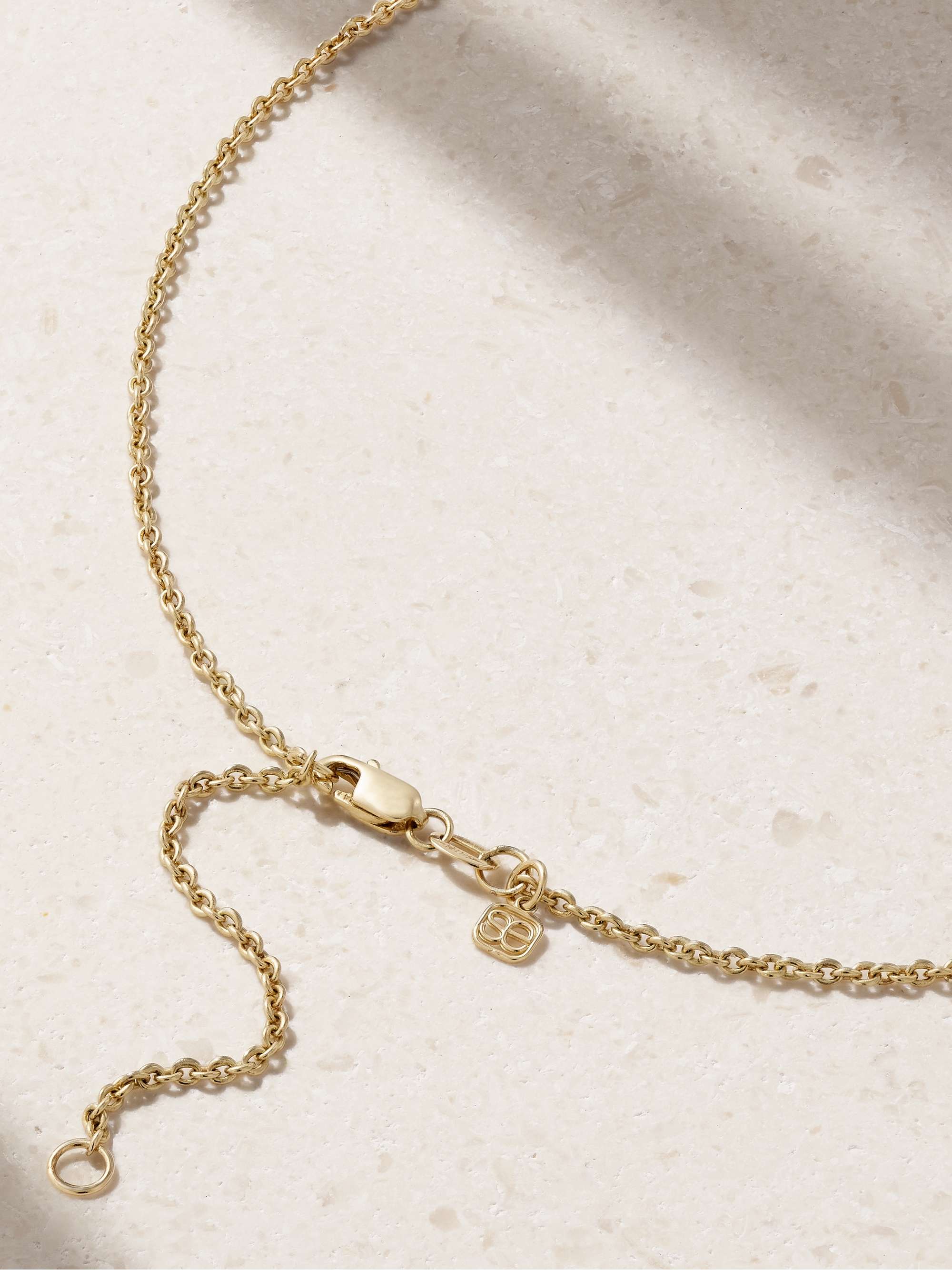 SYDNEY EVAN Love 14-karat gold diamond necklace