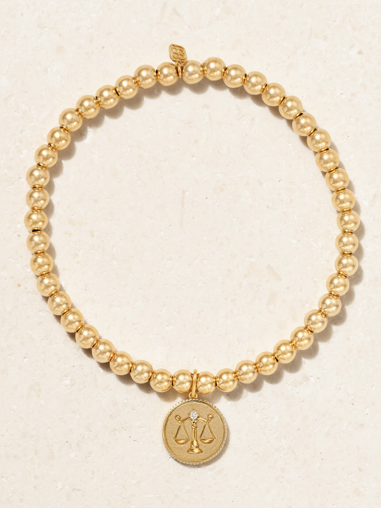 Sydney Evan Libra 14-karat Gold Diamond Bracelet