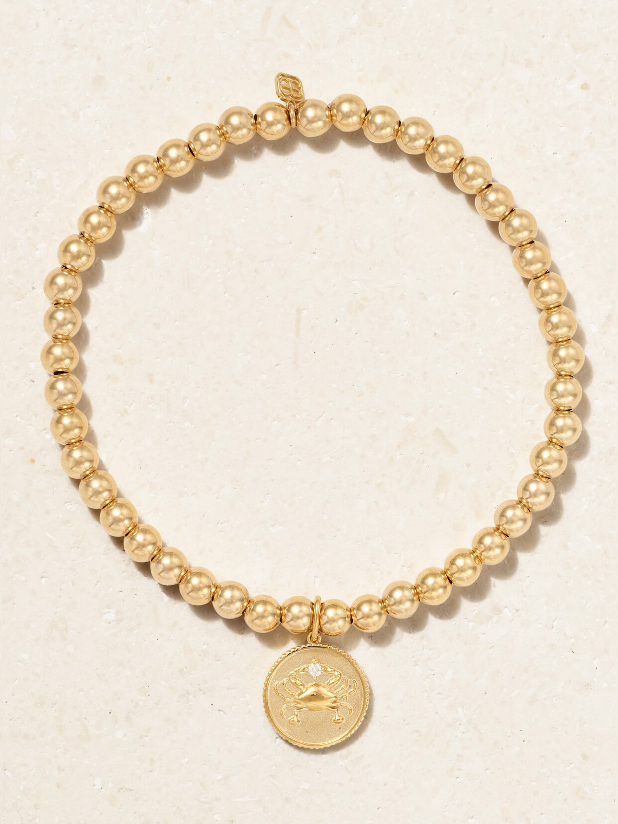 Sydney Evan Cancer 14-karat Gold Diamond Bracelet