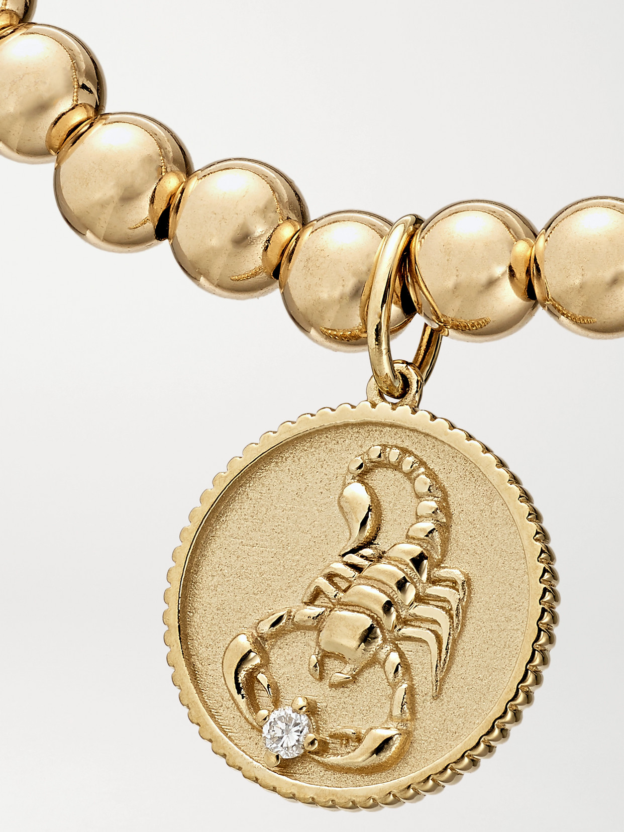 Sydney Evan Scorpio 14-karat Gold Diamond Bracelet In Gold