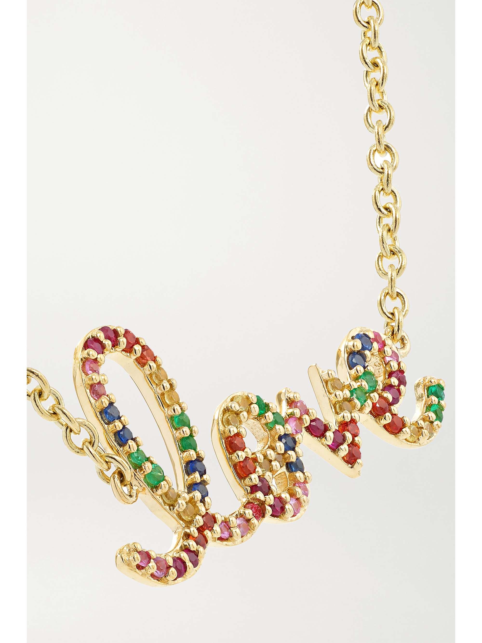 SYDNEY EVAN Love medium 14-karat gold diamond bracelet